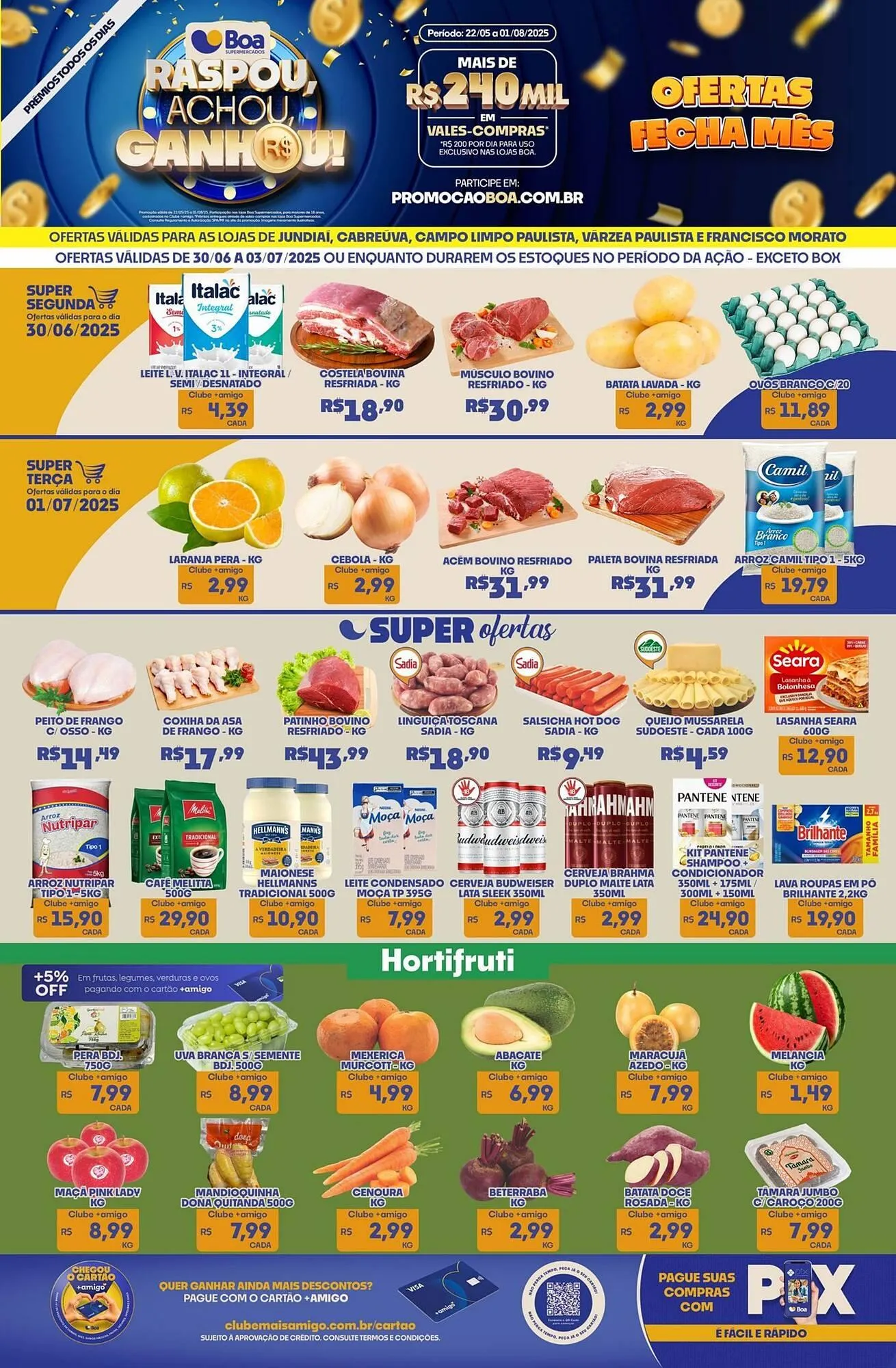 Encarte de Catálogo Boa Supermercados 1 de julho até 3 de julho 2025 - Pagina 1
