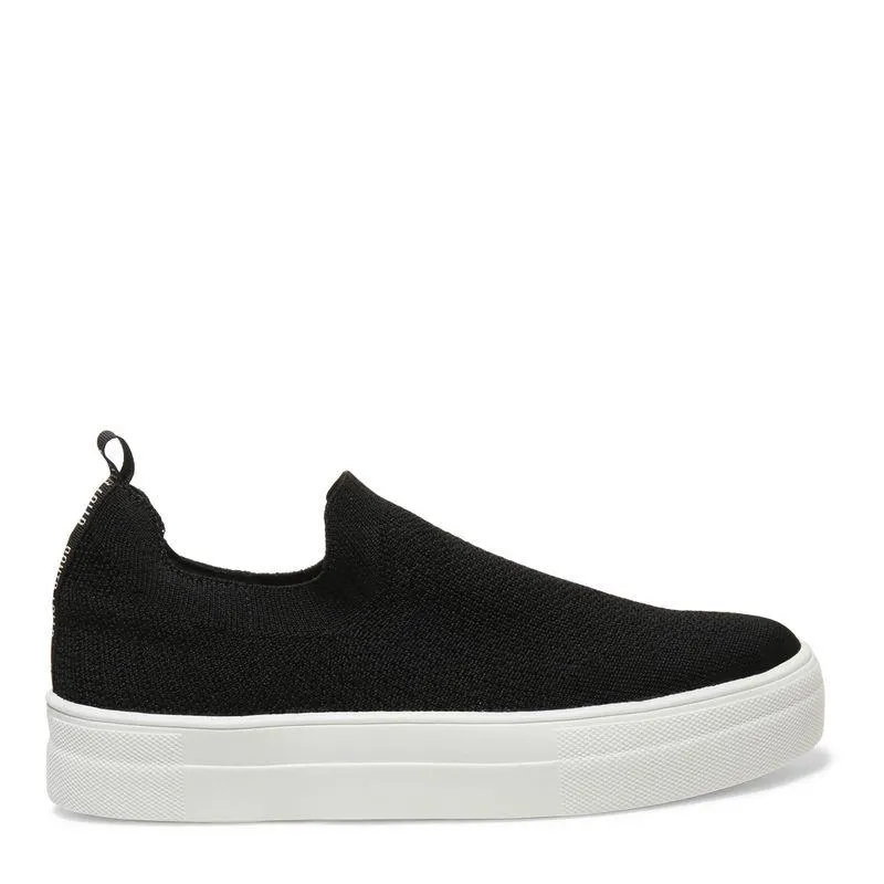 Tênis Slip On Preto Tecido