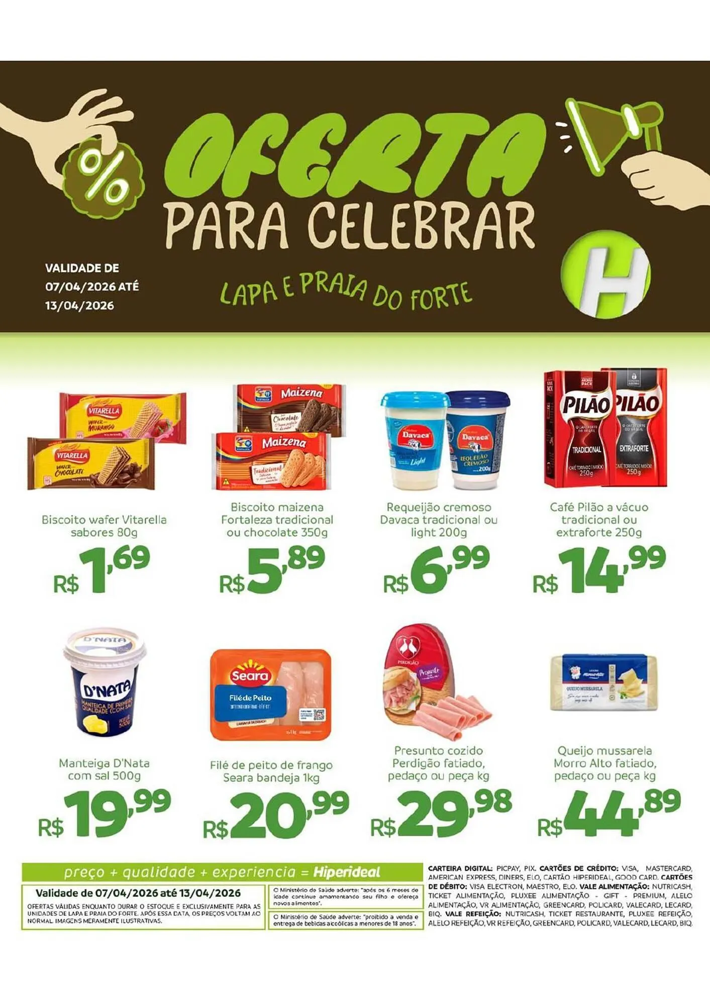 Encarte de Catálogo Hiperideal Supermercados 3 de abril até 13 de abril 2026 - Pagina 1