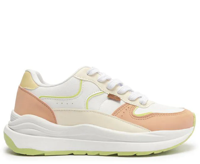 Tênis Sporty Robusto Verde E Nude Multineutro