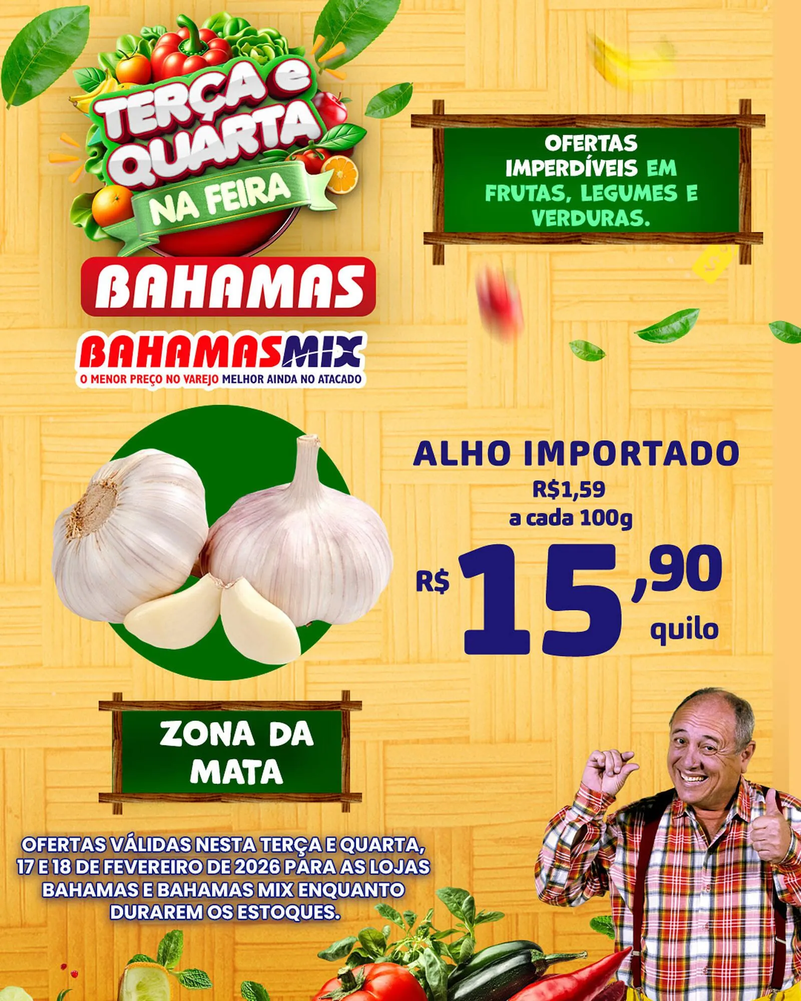 Encarte de Catálogo Bahamas Supermercados 17 de fevereiro até 18 de fevereiro 2026 - Pagina 2