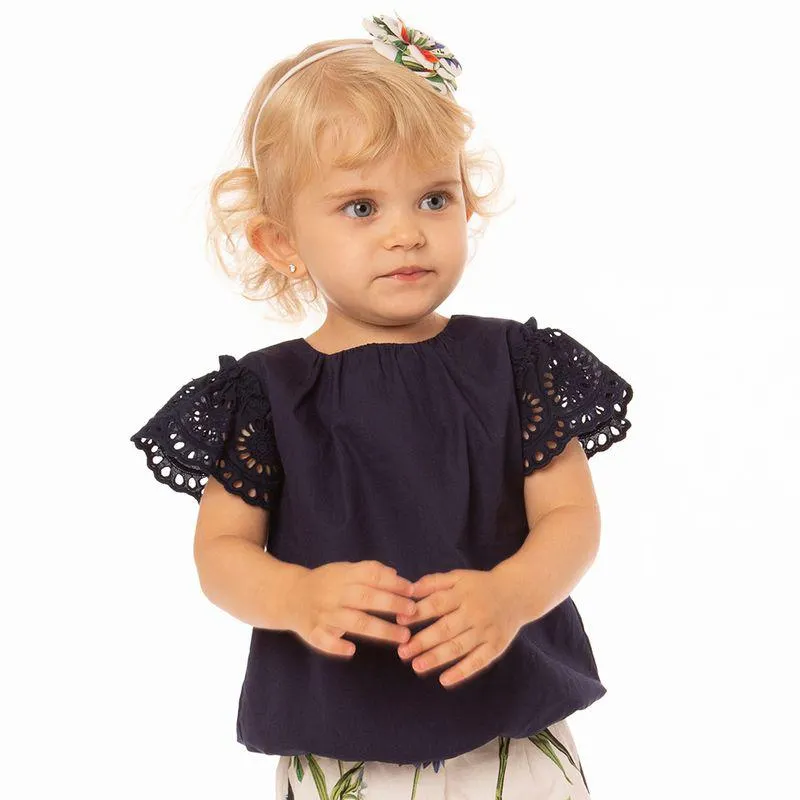 Conjunto Toddler Menina Botanic Garden Branco