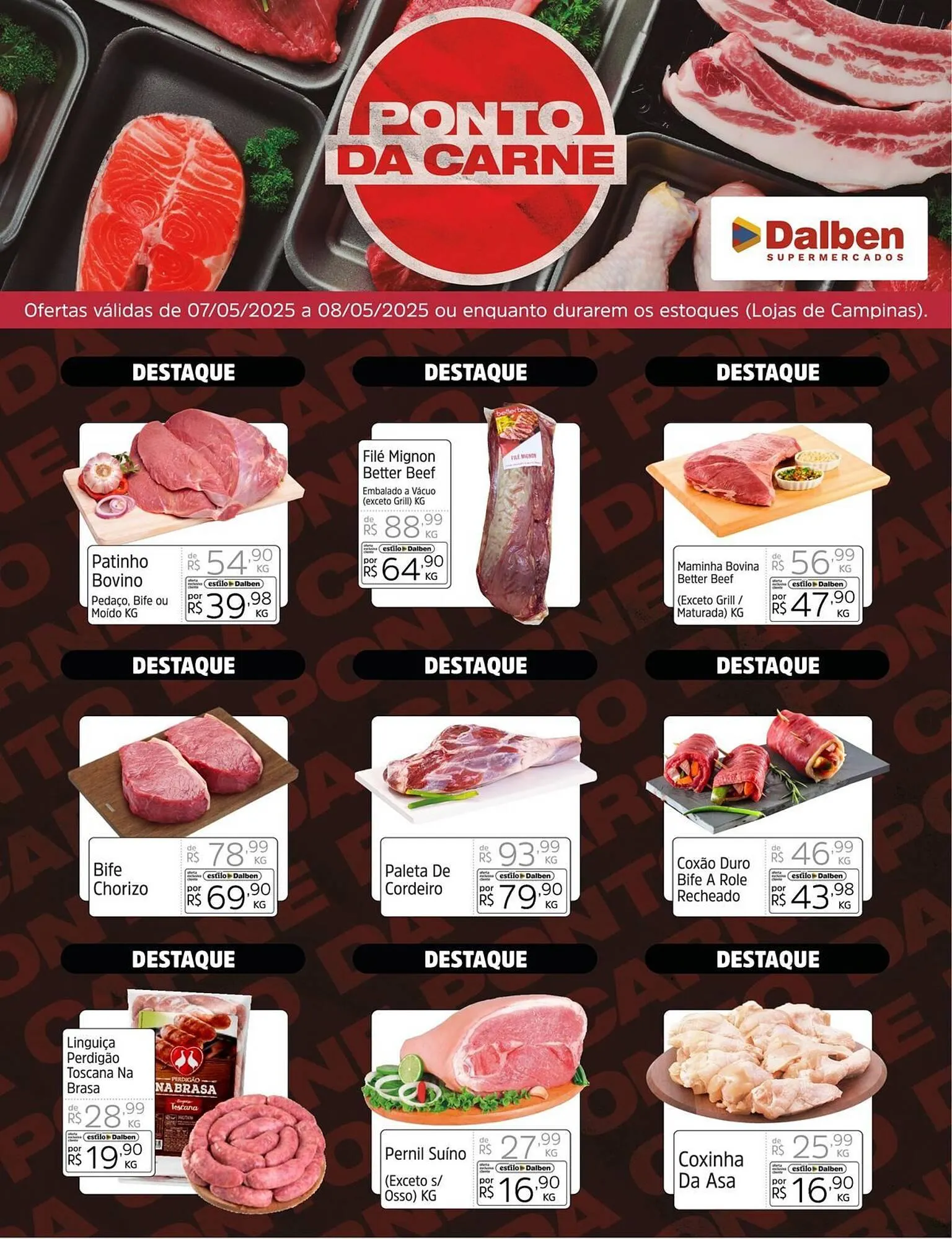 Encarte de Catálogo Supermercado Dalben 7 de maio até 8 de maio 2025 - Pagina 1