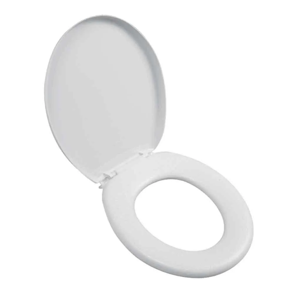 Assento Sanitário Astra Almofadado Oval Branco