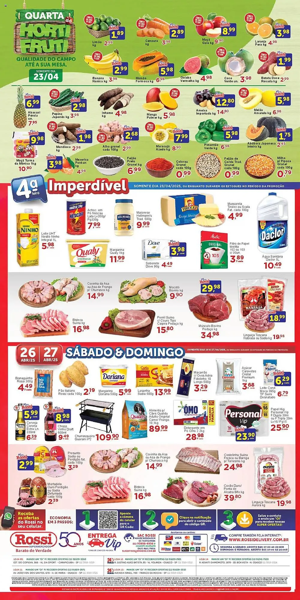 Encarte de Catálogo Rossi Supermercado 23 de abril até 29 de abril 2025 - Pagina 4