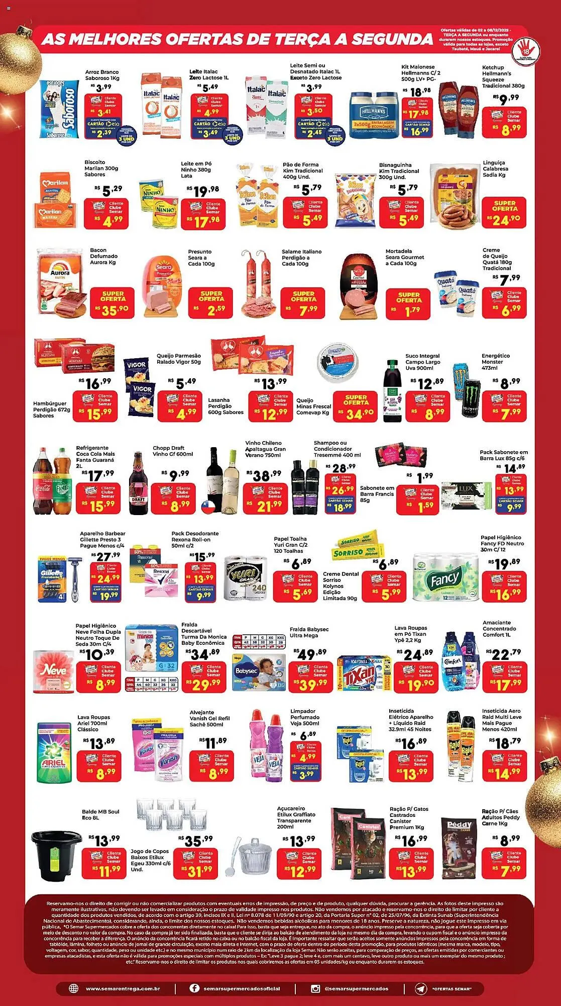 Encarte de Folheto Semar Supermercado 2 de dezembro até 8 de dezembro 2025 - Pagina 2