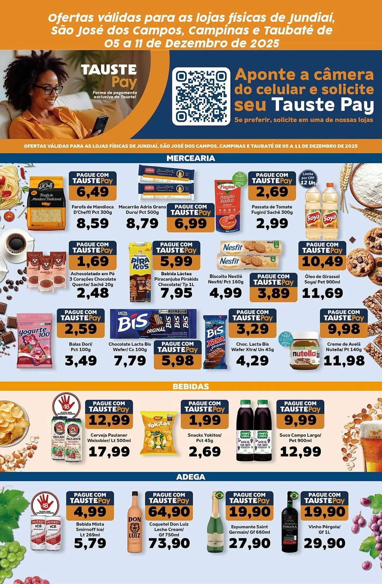 Encarte de Catálogo Supermercados Tauste 5 de dezembro até 11 de dezembro 2025 - Pagina 1