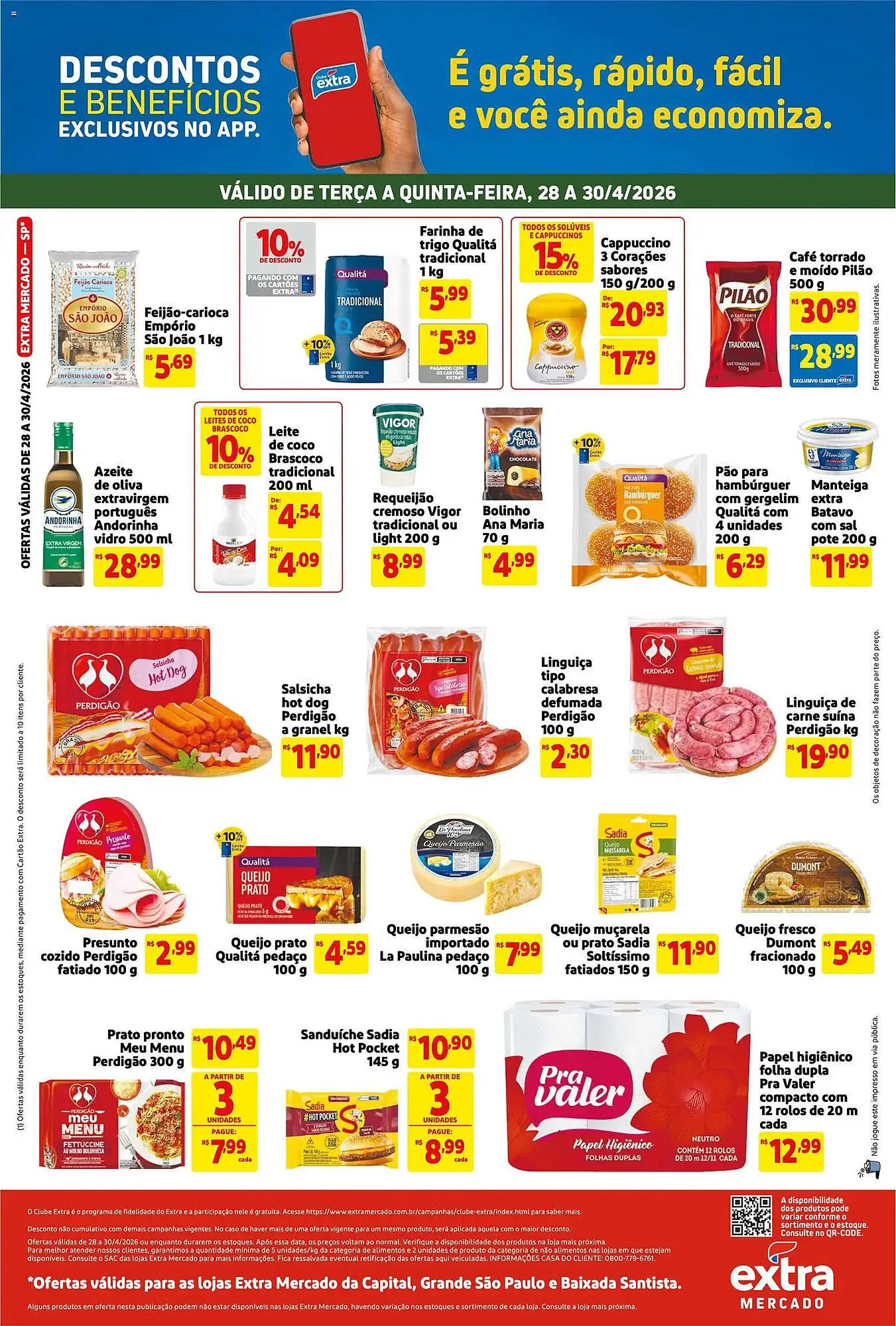 Encarte de Encarte Mercado Extra 28 de abril até 30 de abril 2026 - Pagina 2