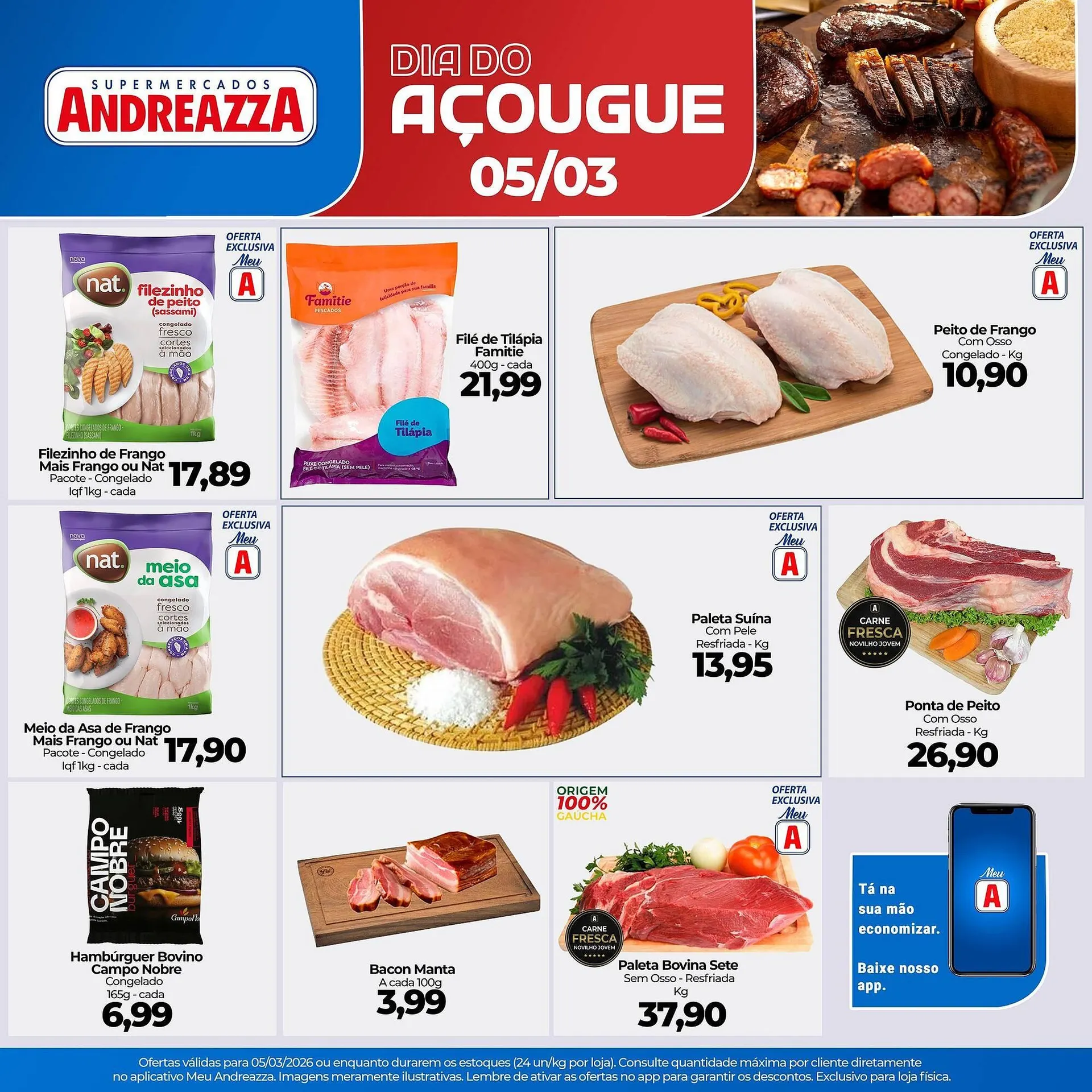 Encarte de Catálogo Supermercados Andreazza 5 de março até 5 de março 2026 - Pagina 1