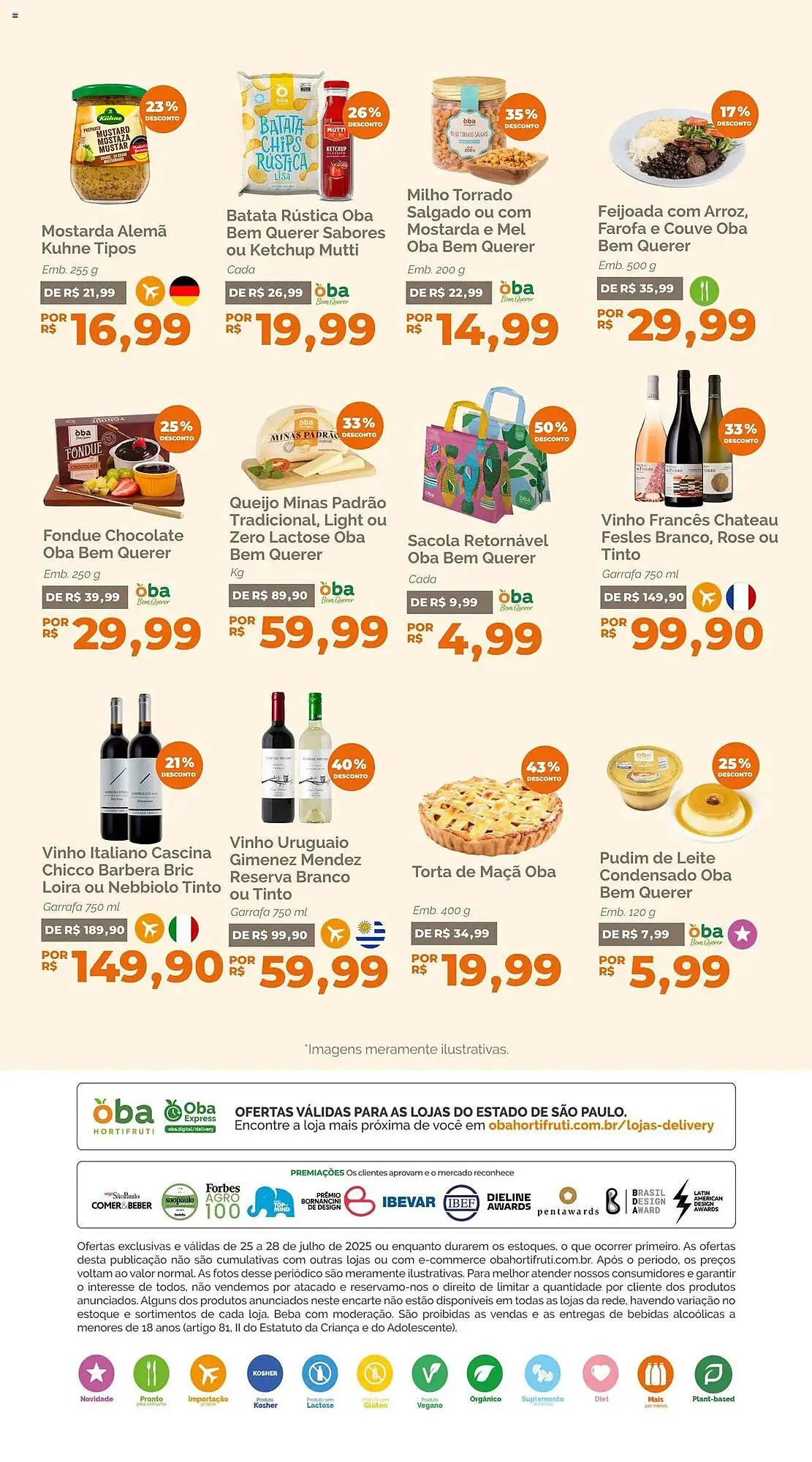 Encarte de Catálogo Oba Hortifruti 25 de julho até 28 de julho 2025 - Pagina 6