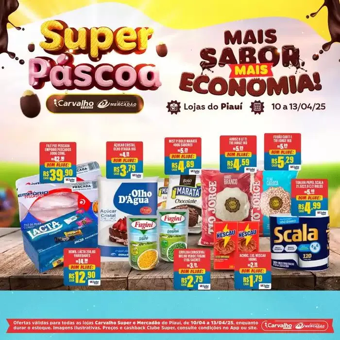 Encarte de Encarte Carvalho Supermercado 10 de abril até 13 de abril 2025 - Pagina 2