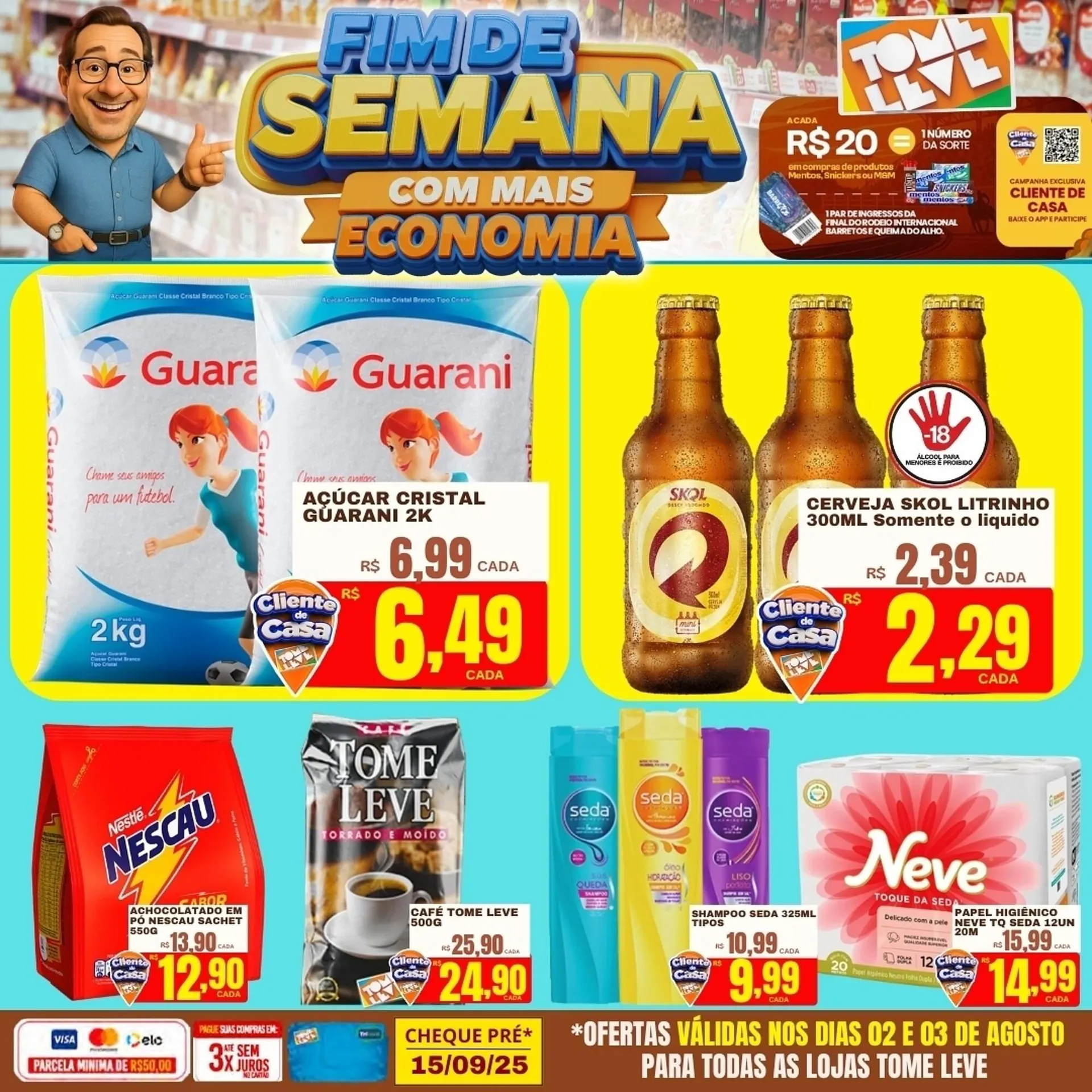 Encarte de Catálogo Tome Leve 2 de agosto até 3 de agosto 2025 - Pagina 2