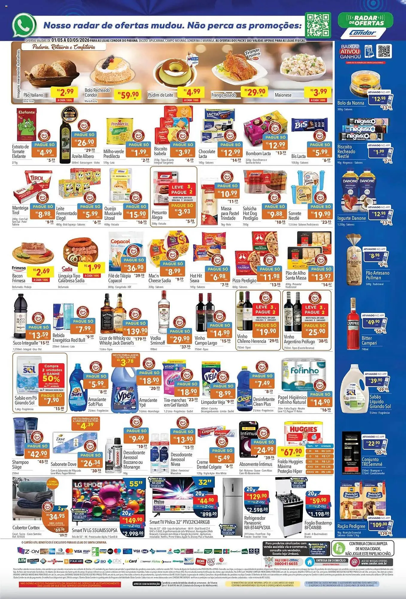 Encarte de Catálogo Supermercados Condor 1 de maio até 3 de maio 2026 - Pagina 2