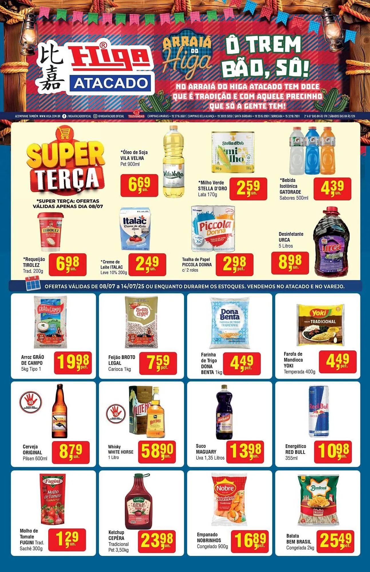 Encarte de Catálogo Higa Atacado 8 de julho até 14 de julho 2025 - Pagina 1