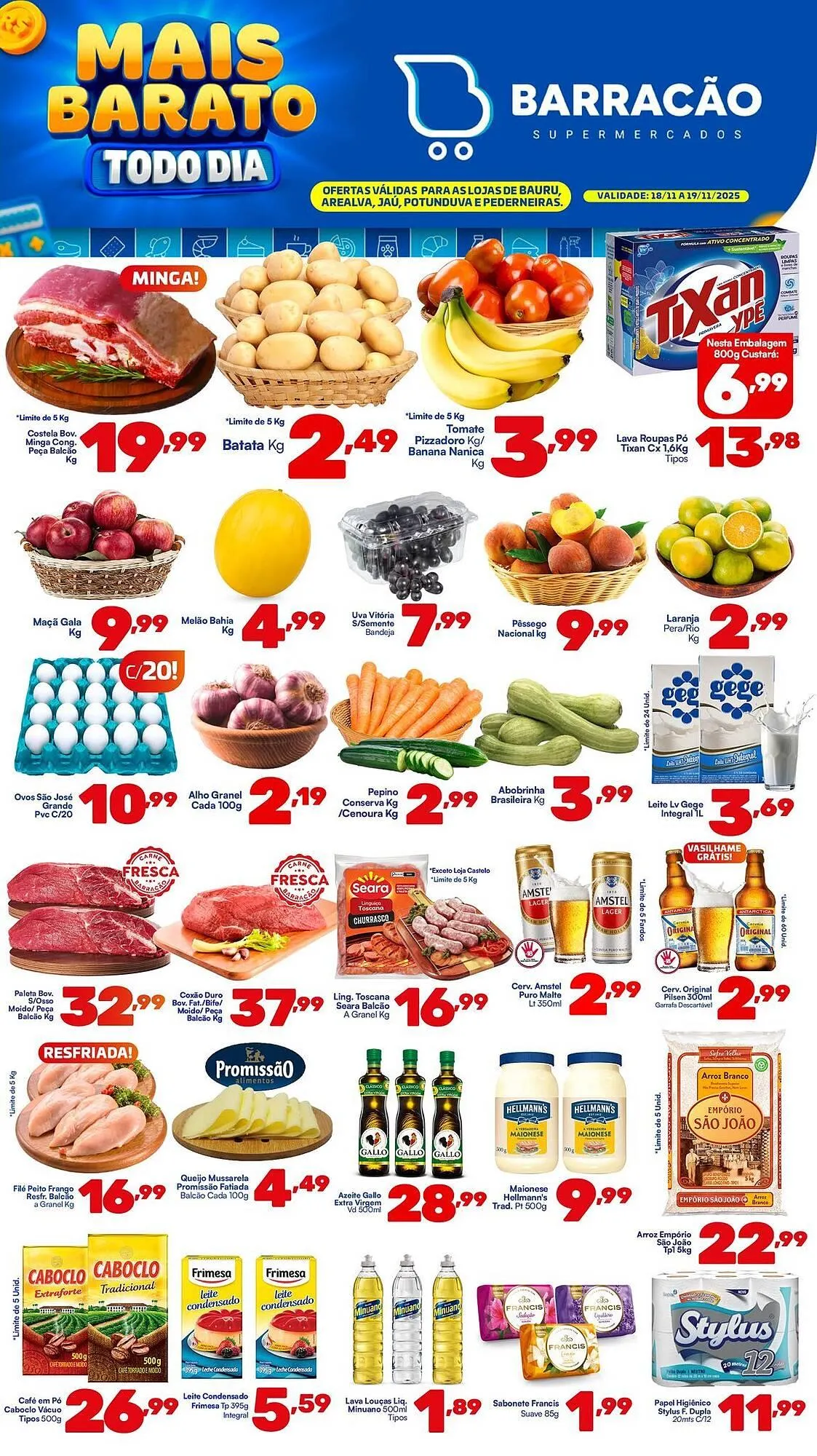 Encarte de Catálogo Barracão Supermercado 18 de novembro até 19 de novembro 2025 - Pagina 1