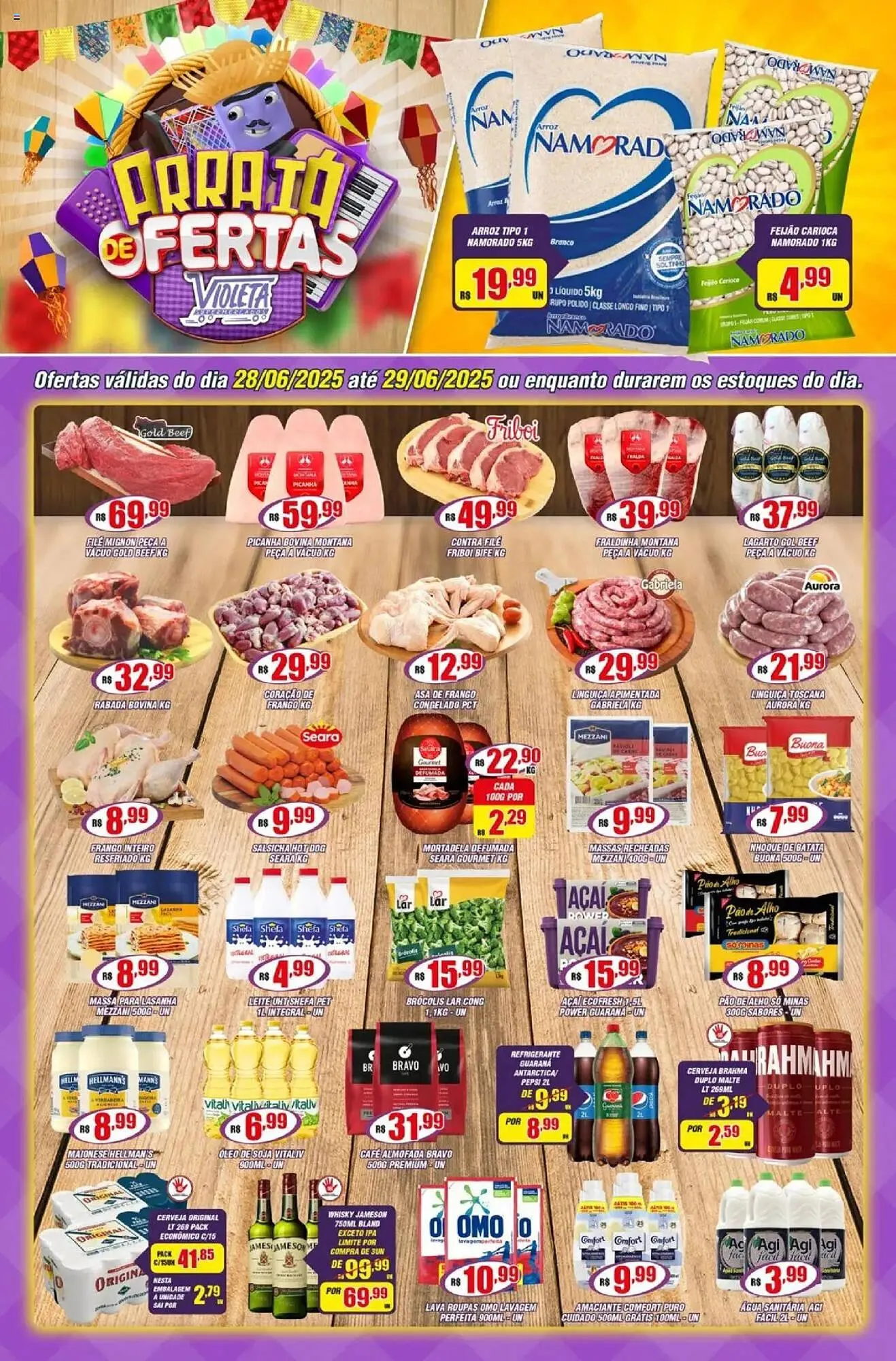 Encarte de Catálogo Violeta Supermercados 27 de junho até 30 de junho 2025 - Pagina 1