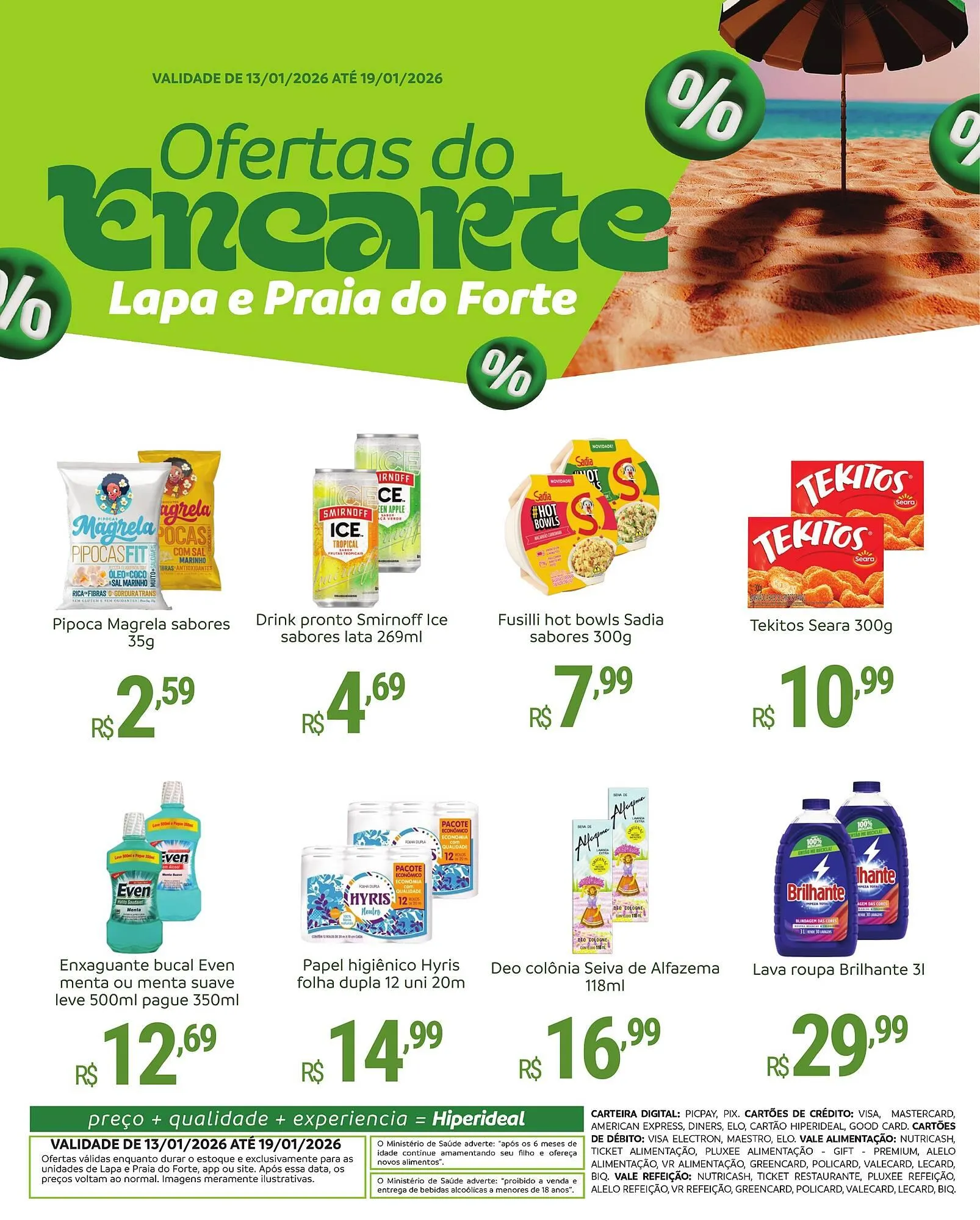 Encarte de Catálogo Hiperideal Supermercados 13 de janeiro até 19 de janeiro 2026 - Pagina 3