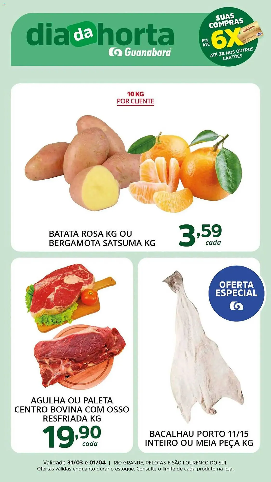 Encarte de Encarte Supermercados Guanabara 31 de março até 2 de abril 2026 - Pagina 1