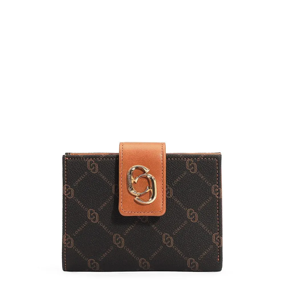 Carteira Monograma Marrom