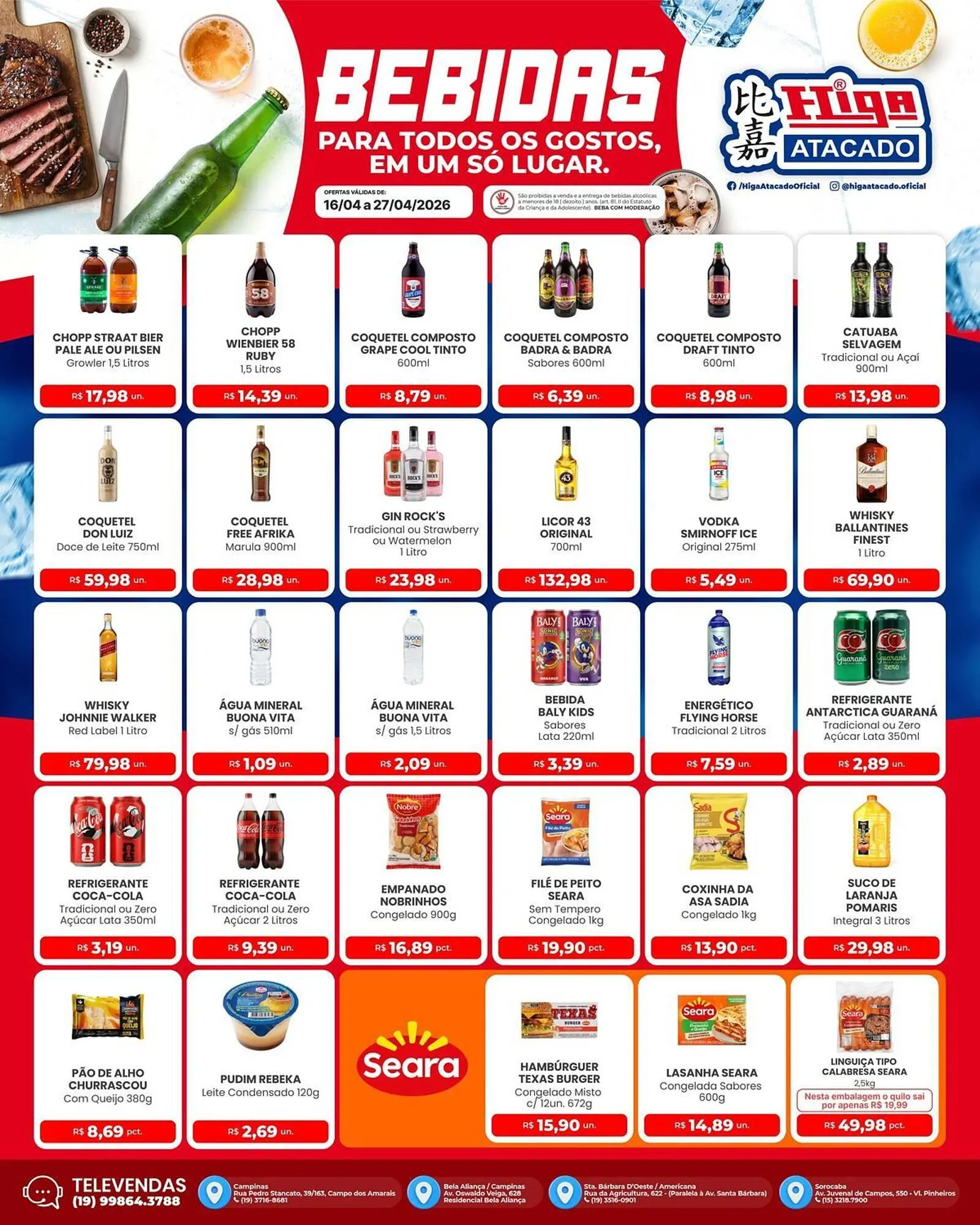Encarte de Folheto Higa Atacado 16 de abril até 27 de abril 2026 - Pagina 3