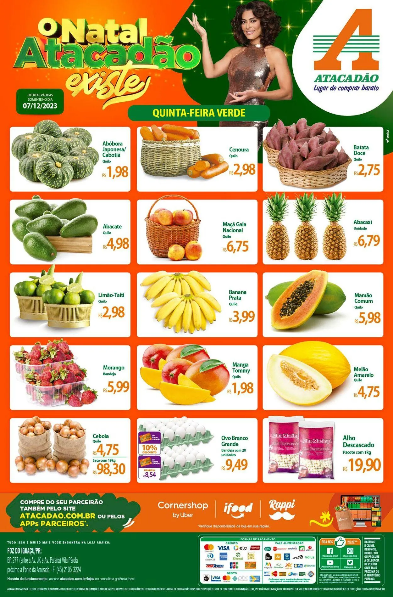 Encarte de Atacadão - PR - Foz do Iguaçu 7 de dezembro até 7 de dezembro 2023 - Pagina 1