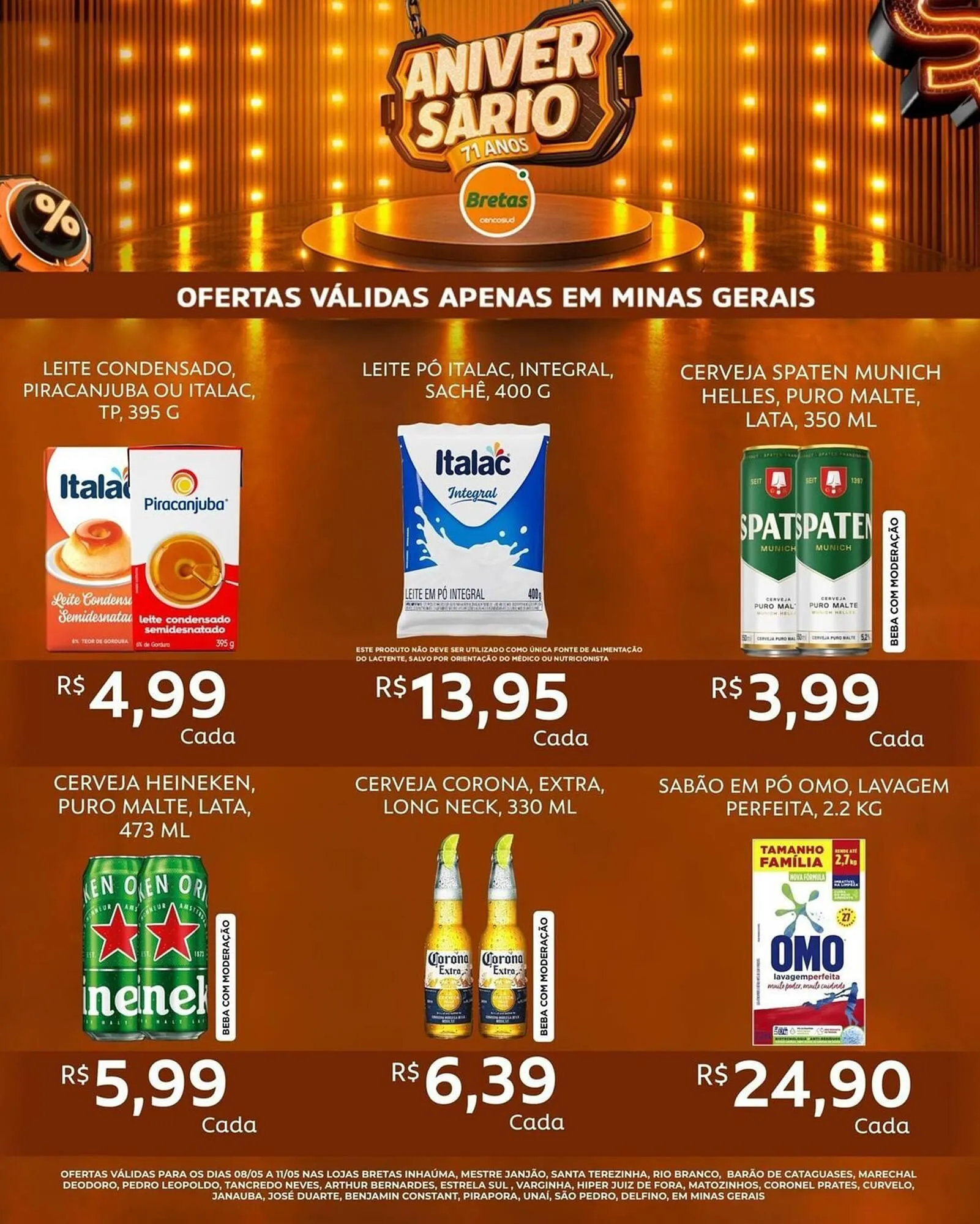 Encarte de Catálogo Supermercados Bretas 8 de maio até 11 de maio 2025 - Pagina 5