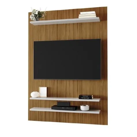 Painel para TV de até 50 Polegadas 1,30m Mister NT 1195 Freijó/Off White Notável