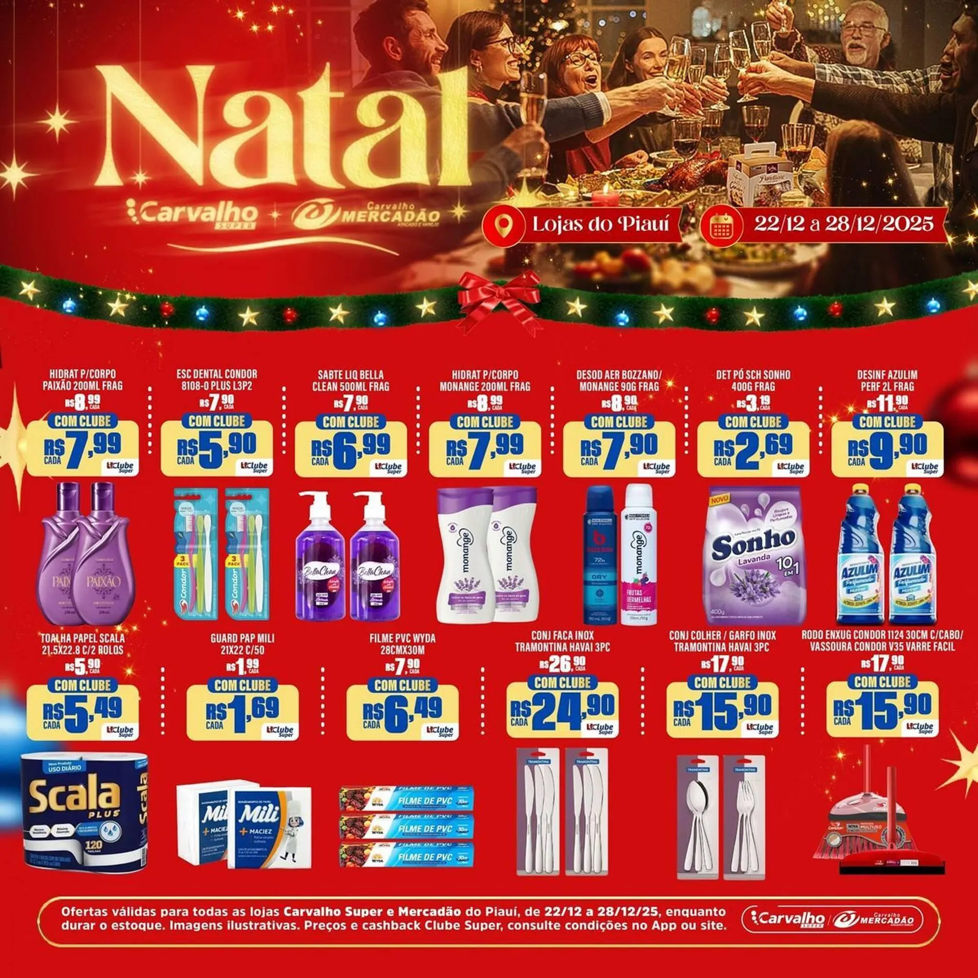 Encarte de Catálogo Carvalho Supermercado 22 de dezembro até 28 de dezembro 2025 - Pagina 1