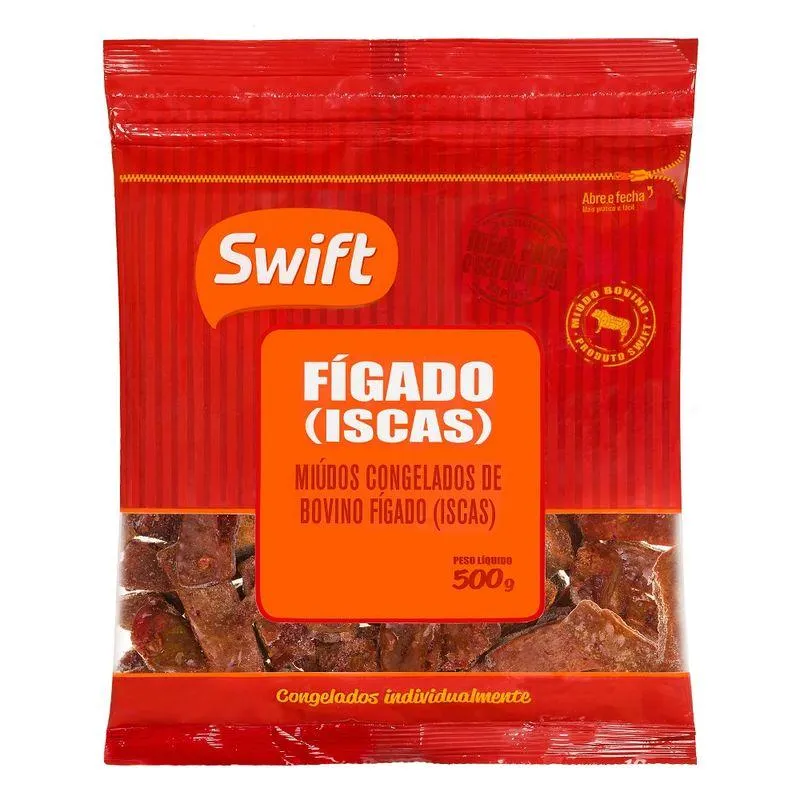 Carne Bovina Fígado Swift 500g Iscas