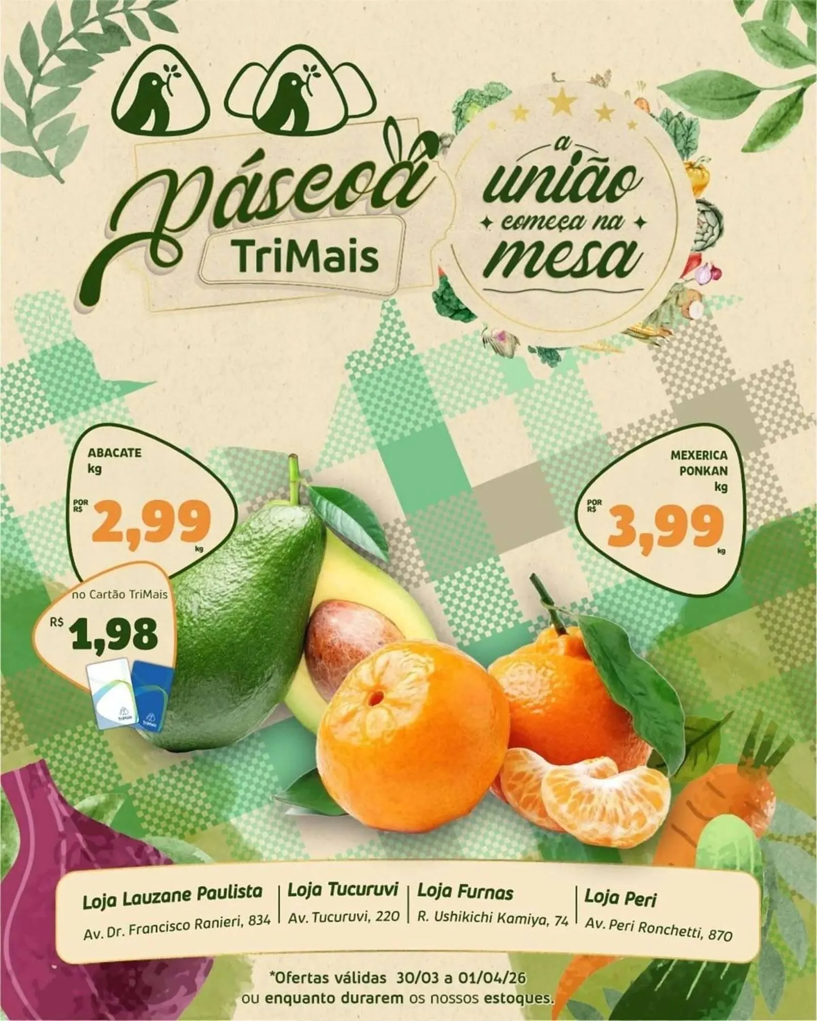 Encarte de Catálogo Trimais Supermercado 31 de março até 1 de abril 2026 - Pagina 1