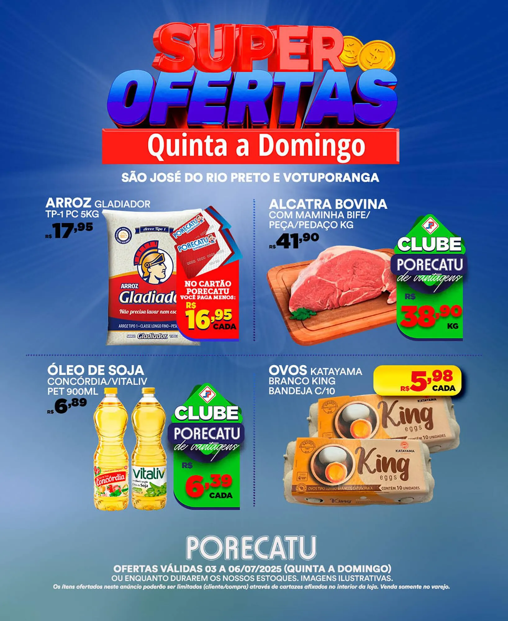 Encarte de Catálogo Supermercado Porecatu 3 de julho até 3 de julho 2025 - Pagina 1