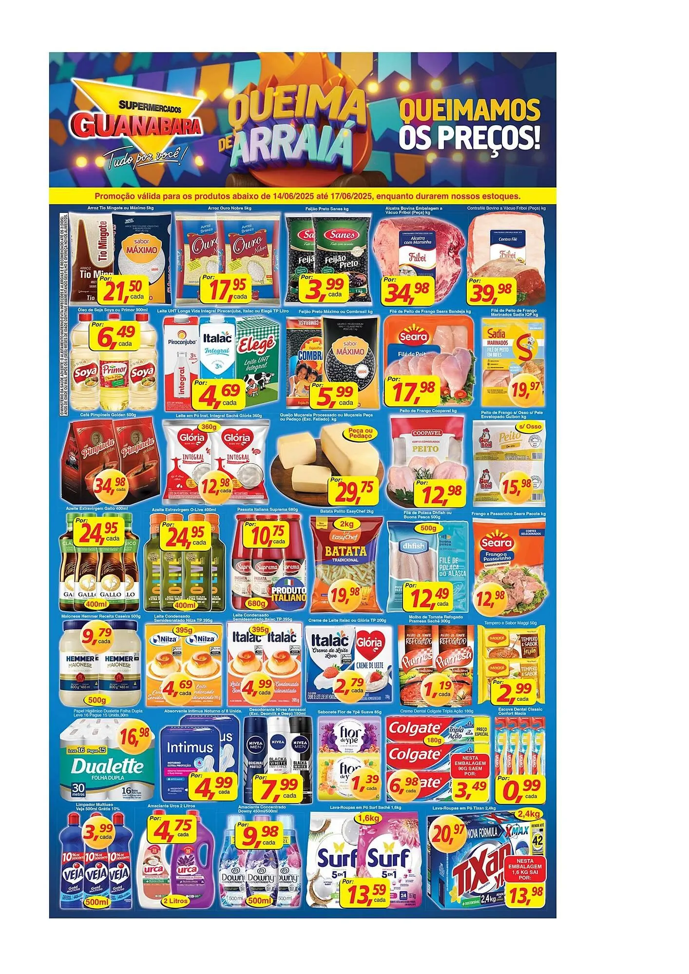 Encarte de Catálogo Supermercados Guanabara 14 de junho até 17 de junho 2025 - Pagina 1