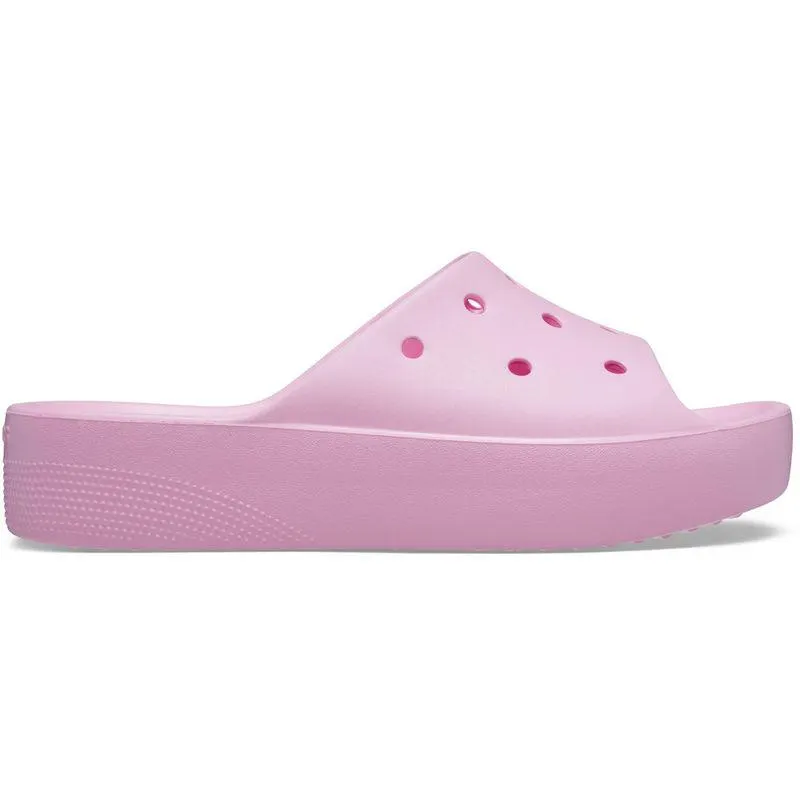 Chinelo Crocs Classic Platform Slide FLAMINGO