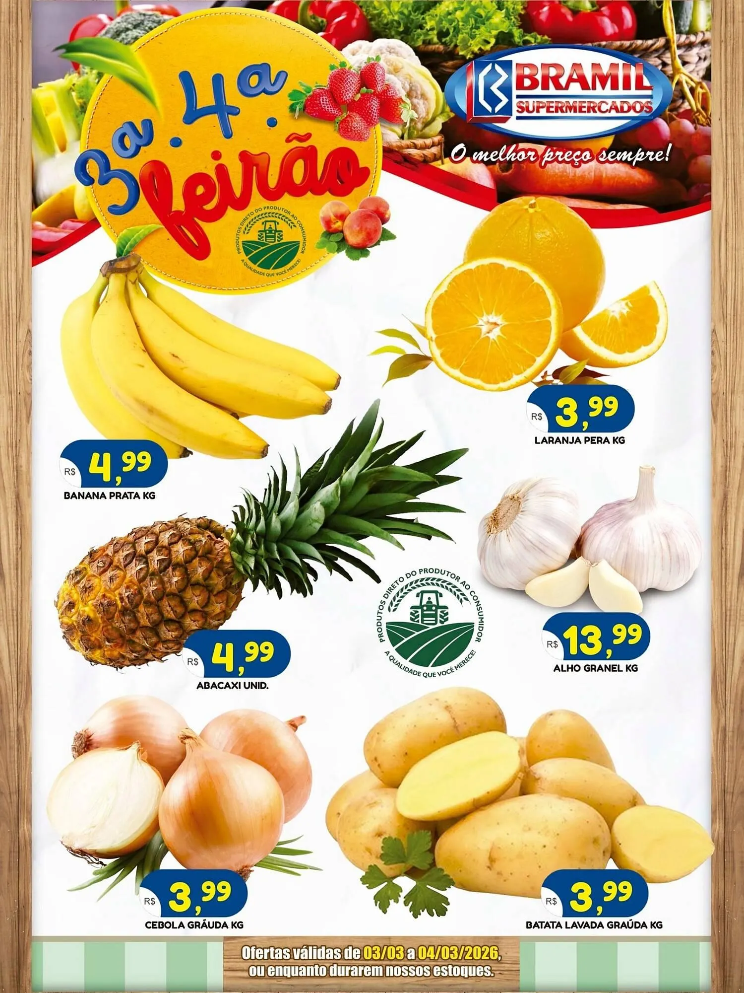 Encarte de Encarte Bramil Supermercados 2 de março até 4 de março 2026 - Pagina 1