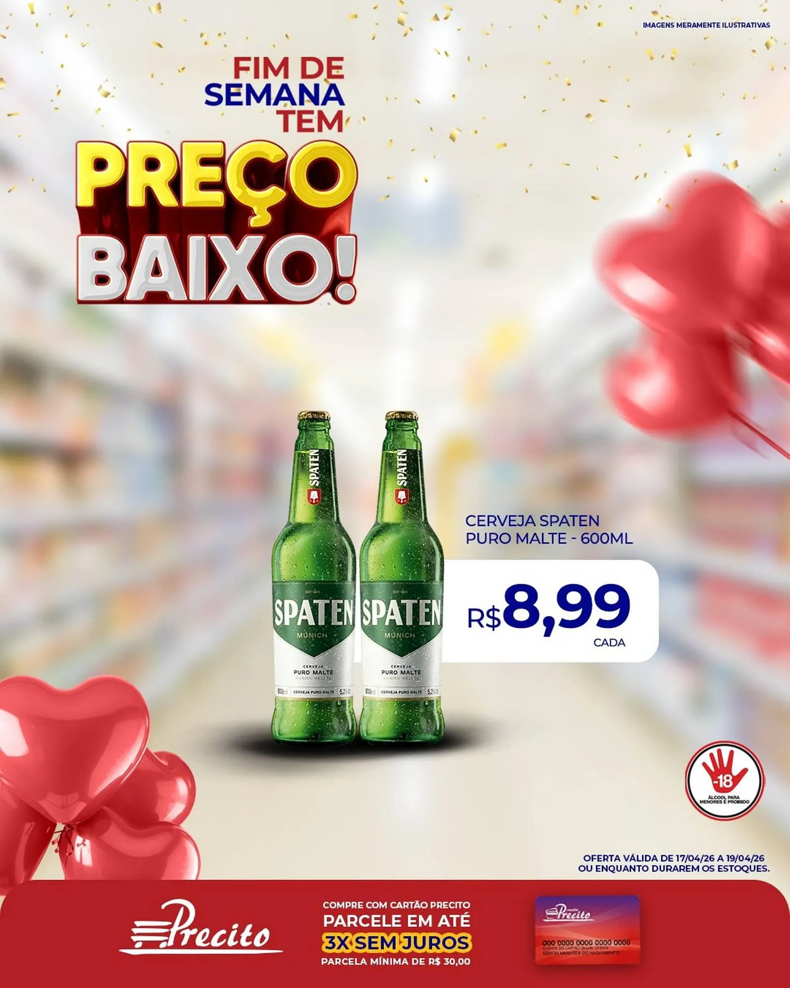 Encarte de Catálogo Supermercado Precito 17 de abril até 19 de abril 2026 - Pagina 1
