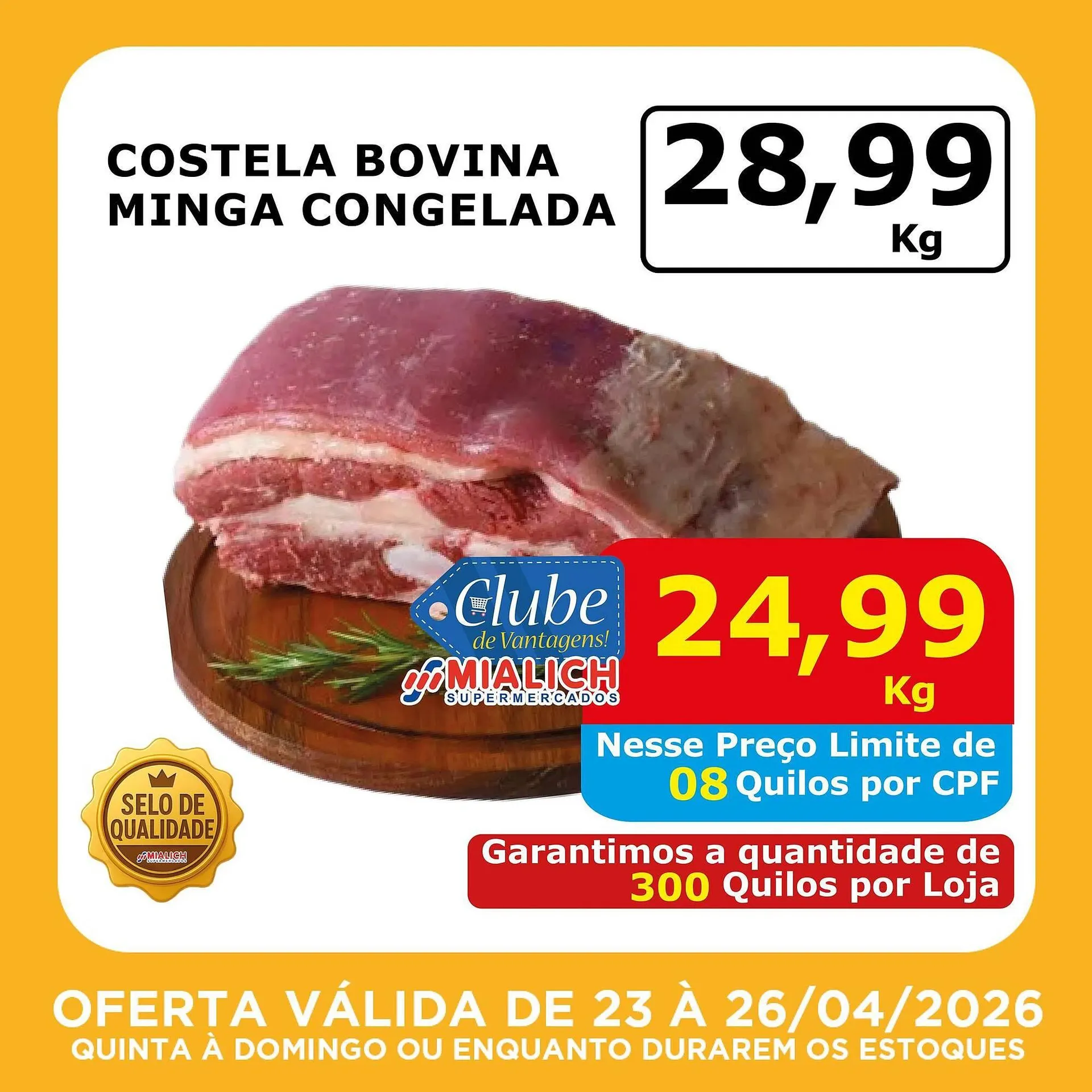 Encarte de Catálogo Mialich Supermercados 23 de abril até 26 de abril 2026 - Pagina 3