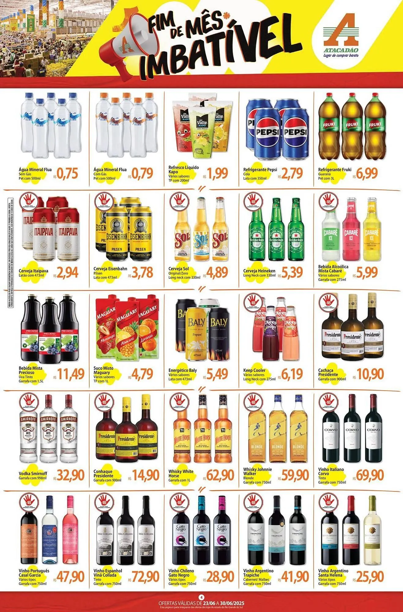Encarte de Catálogo Atacadão 24 de junho até 30 de junho 2025 - Pagina 4