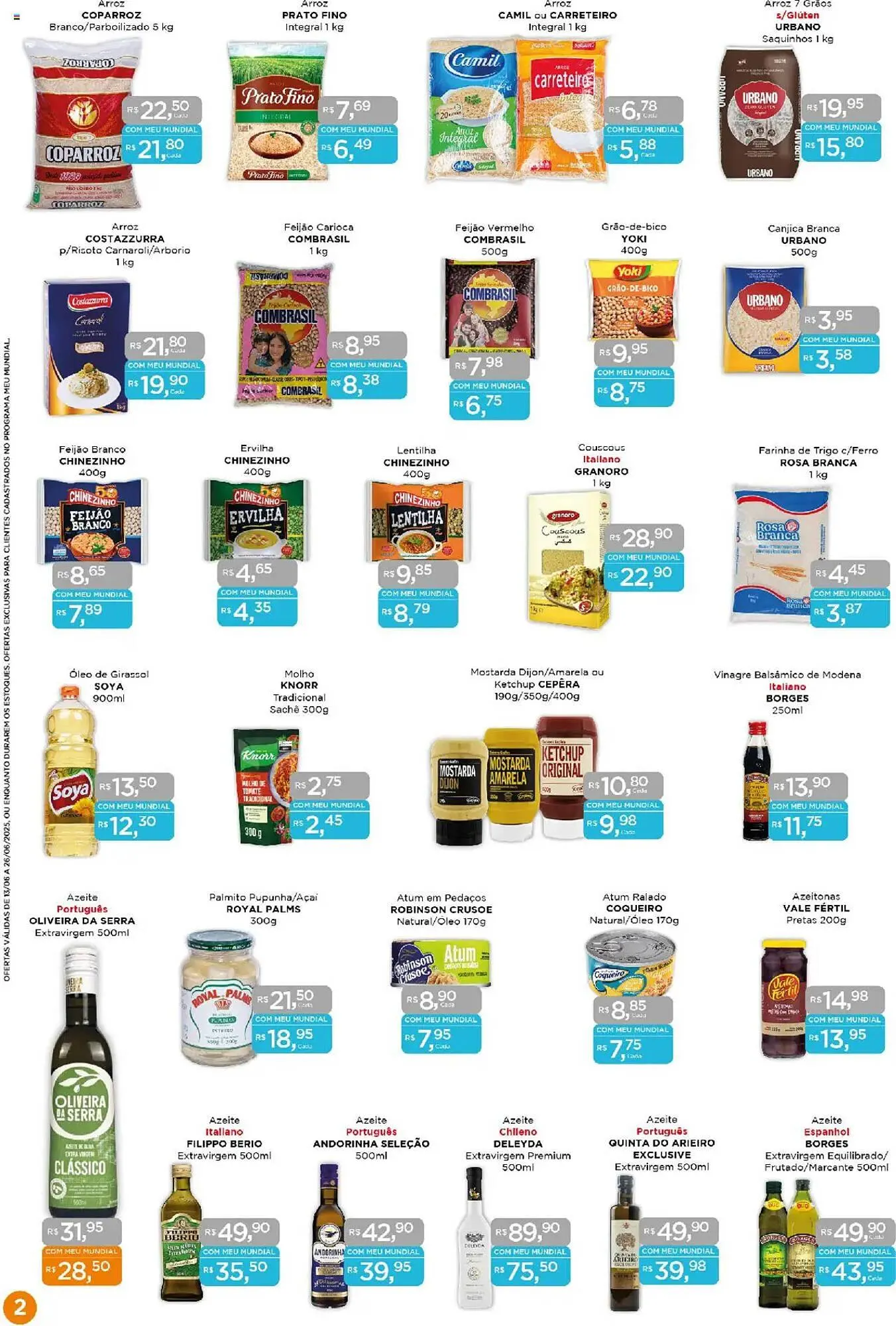 Encarte de Catálogo Supermercados Mundial 13 de junho até 26 de junho 2025 - Pagina 2