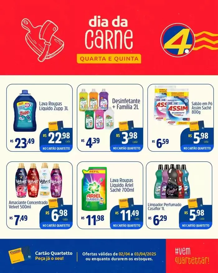 Encarte de Encarte Quartetto Supermercados 2 de abril até 3 de abril 2025 - Pagina 3