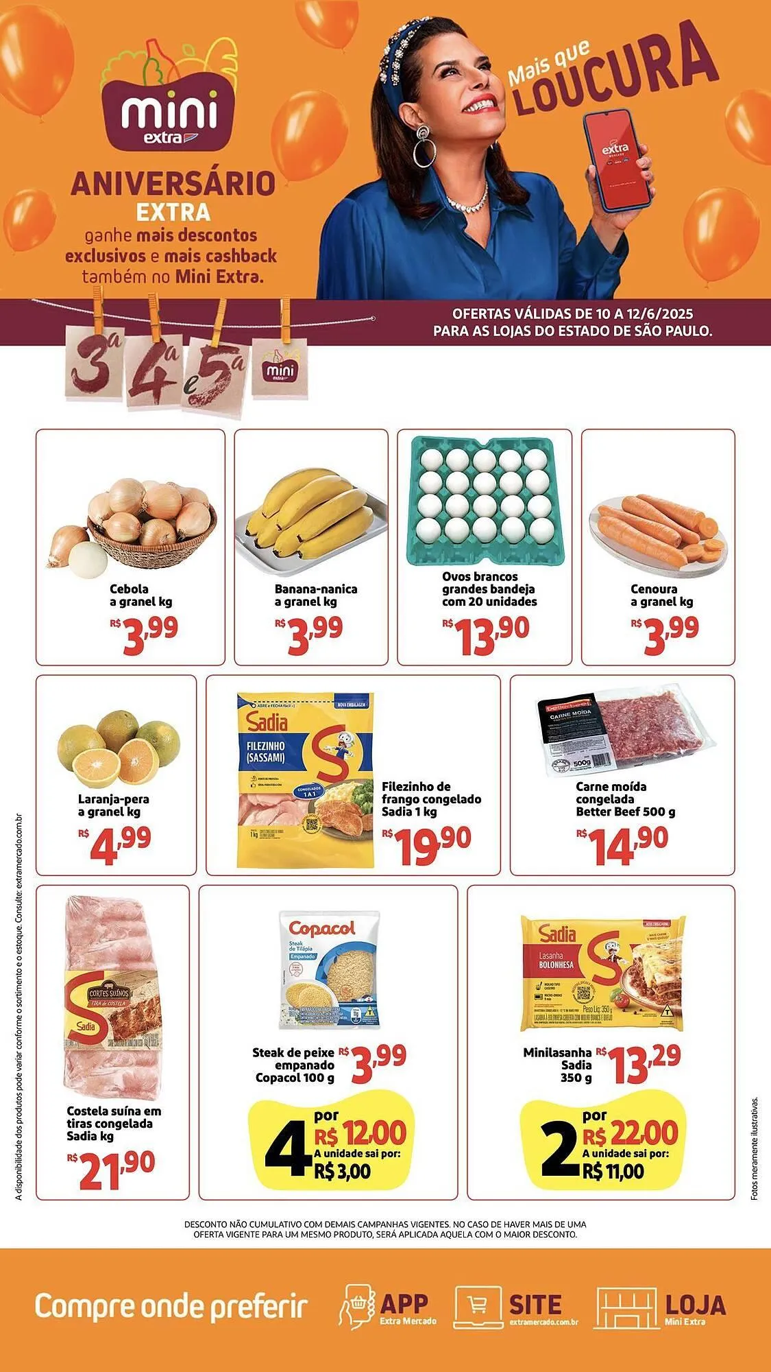 Encarte de Catálogo Mini Extra 10 de junho até 12 de junho 2025 - Pagina 1
