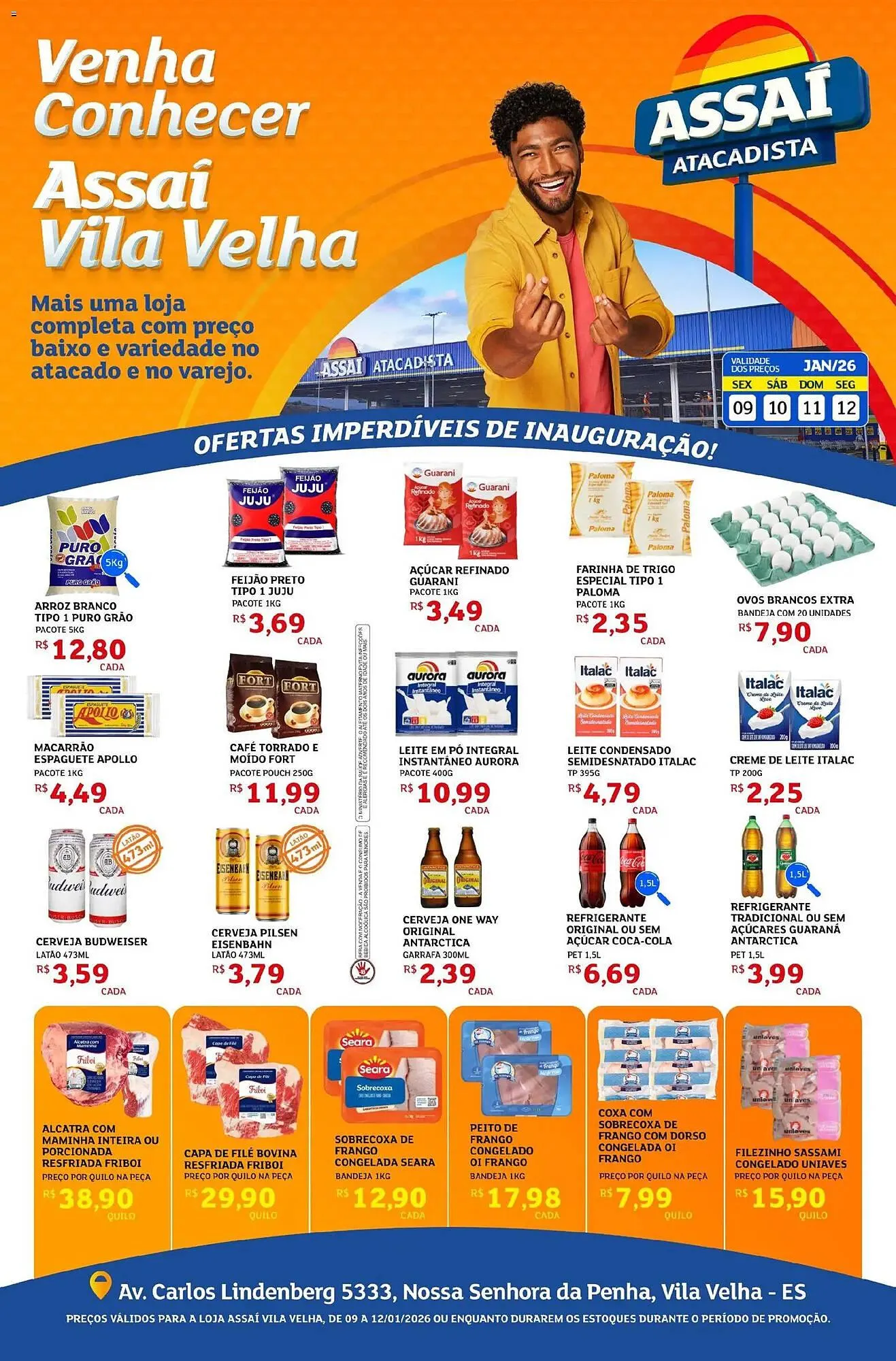 Encarte de Encarte Assaí Atacadista 9 de janeiro até 12 de janeiro 2026 - Pagina 1