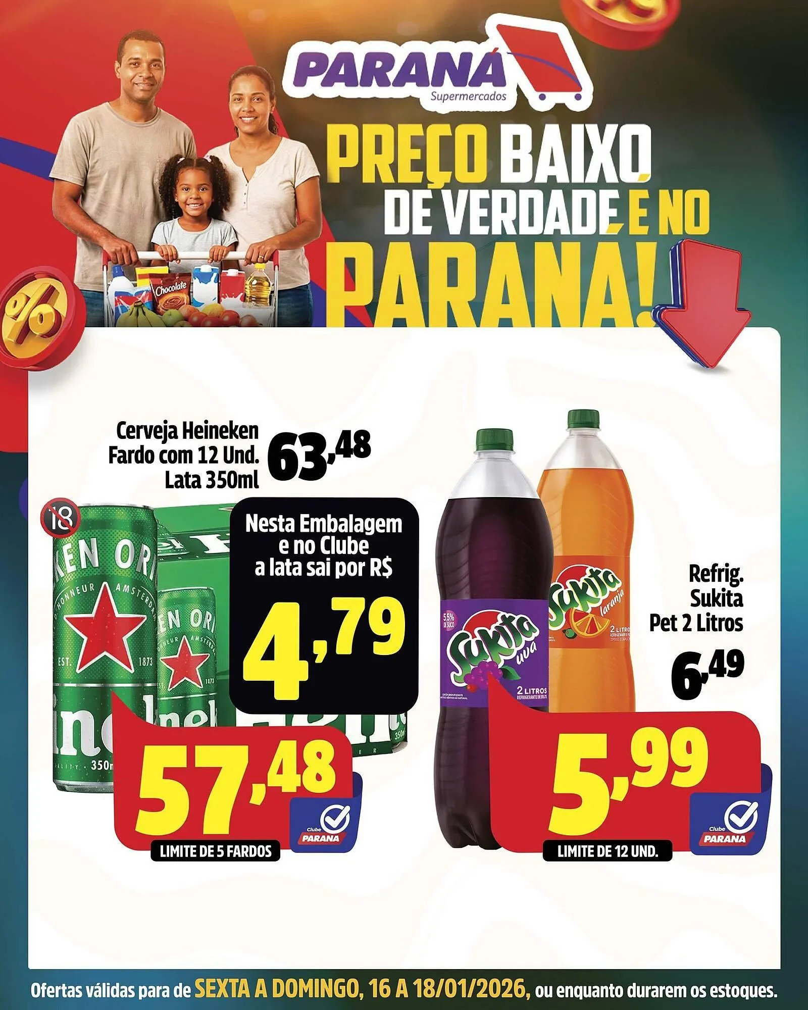 Encarte de Folheto Supermercado Paraná 16 de janeiro até 18 de janeiro 2026 - Pagina 2