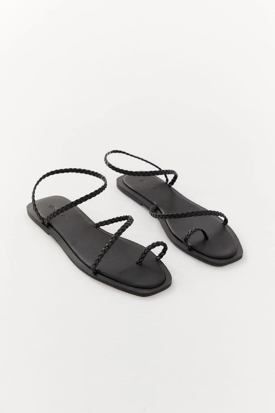 Rasteira Trança Metalizada