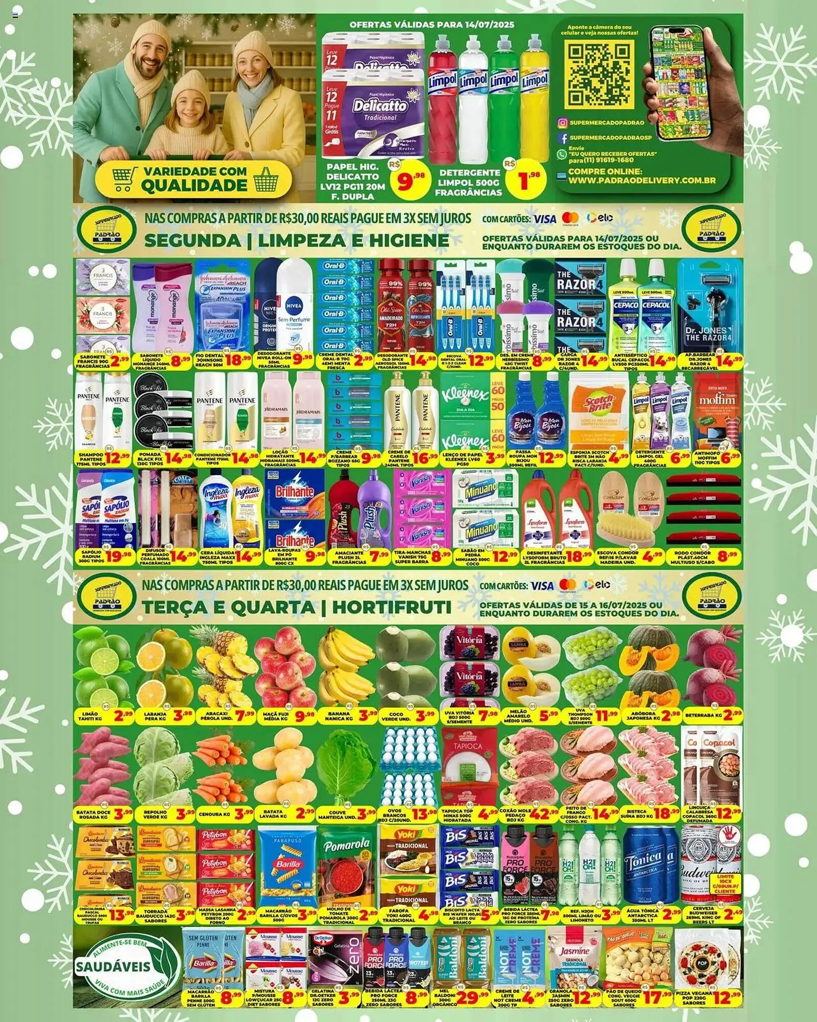 Encarte de Catálogo Supermercado Padrão 14 de julho até 17 de julho 2025 - Pagina 1