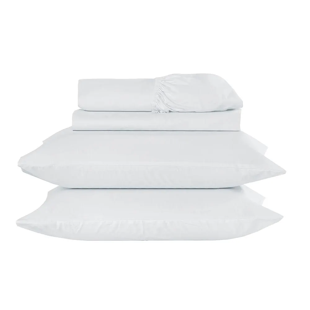 Jogo de Cama Solteiro 100% Algodão Branco 3 Peças 1320119 - Yohana