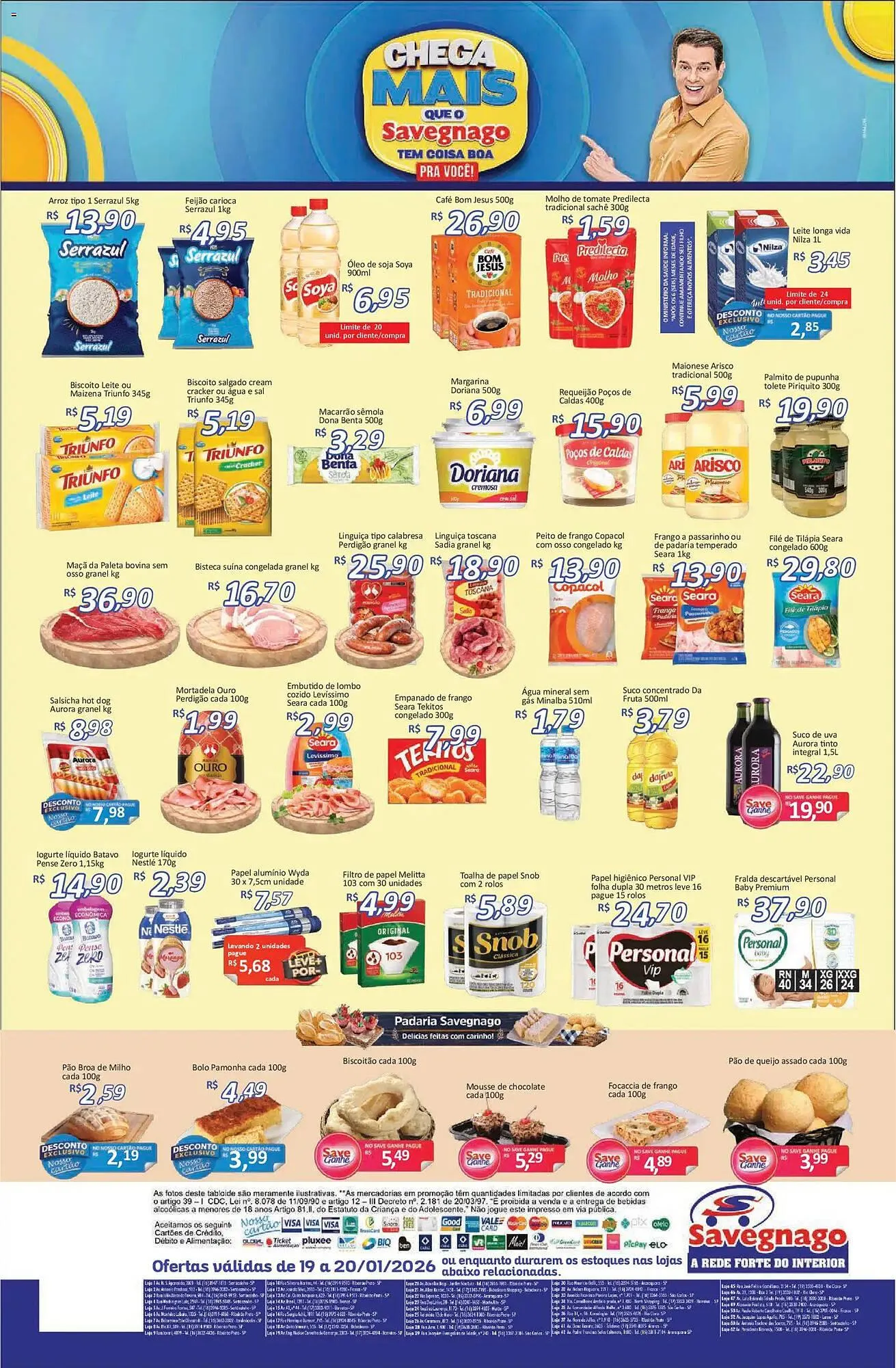 Encarte de Catálogo Supermercados Savegnago 19 de janeiro até 21 de janeiro 2026 - Pagina 2