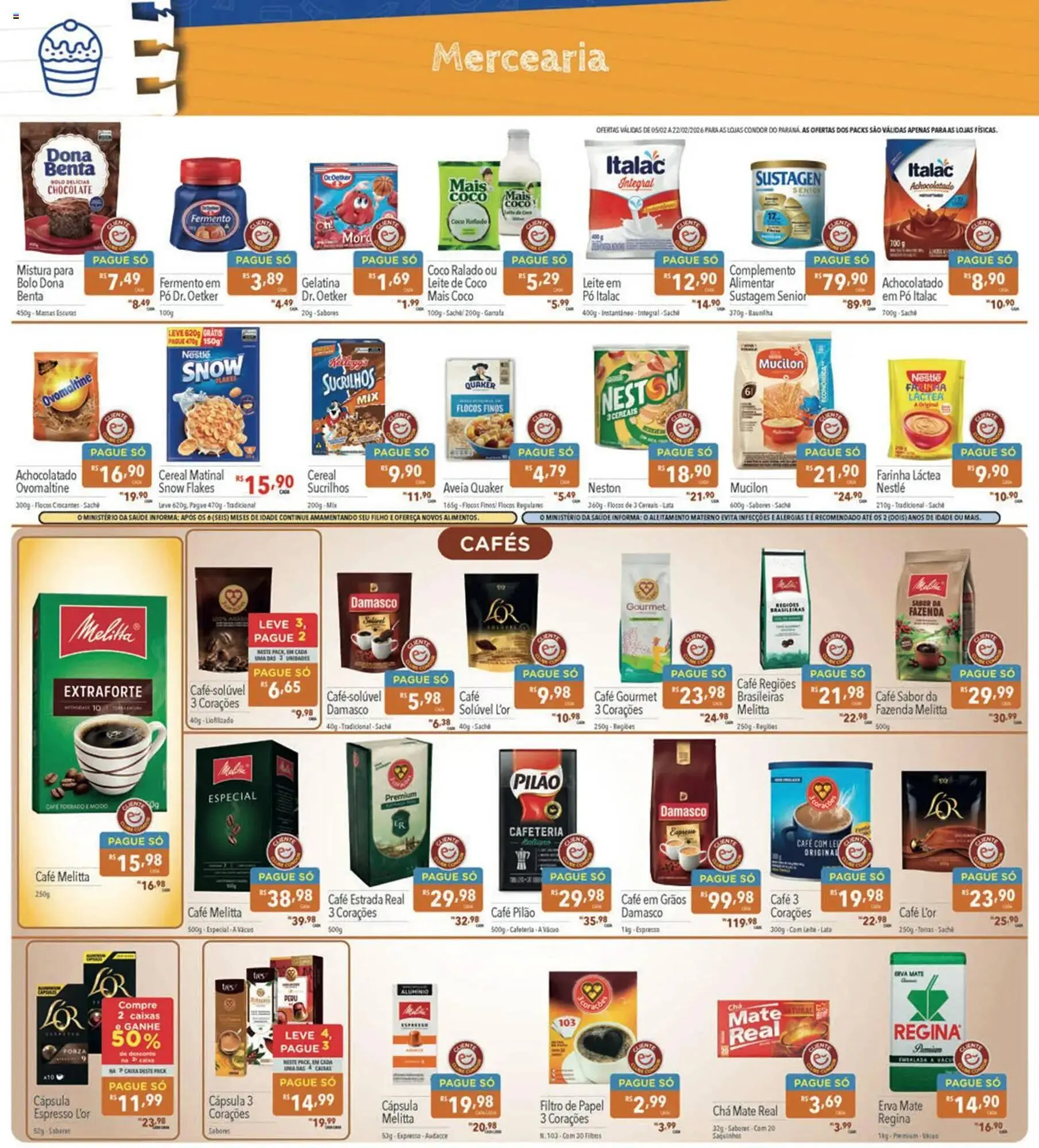 Encarte de Catálogo Supermercados Condor 5 de fevereiro até 22 de fevereiro 2026 - Pagina 6