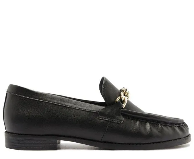 Mocassim Preto Correntes Antonia