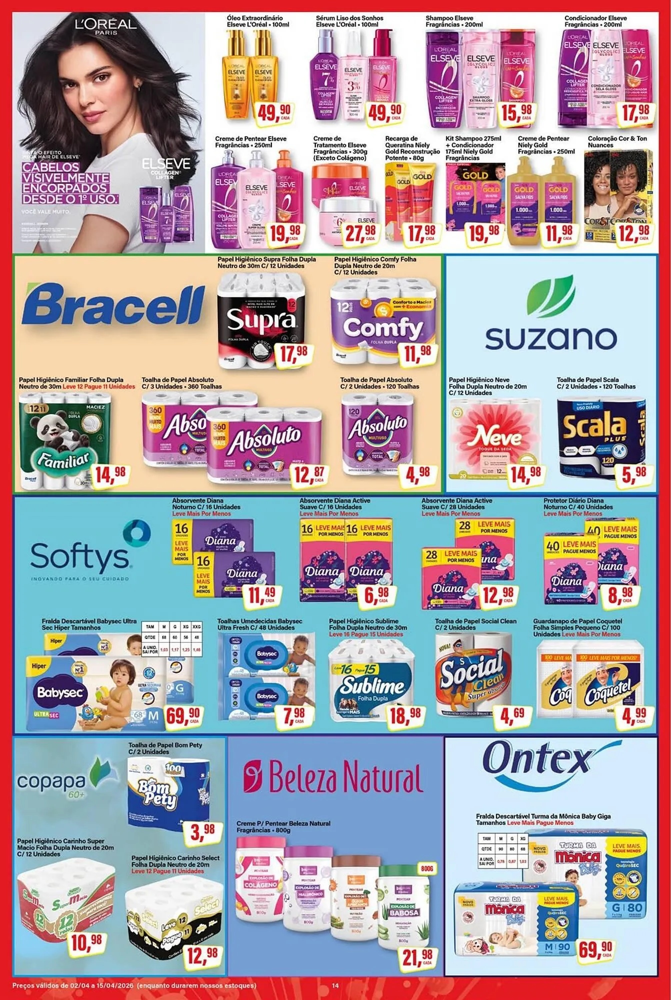 Encarte de Encarte Rede Supermarket 9 de abril até 15 de abril 2026 - Pagina 14