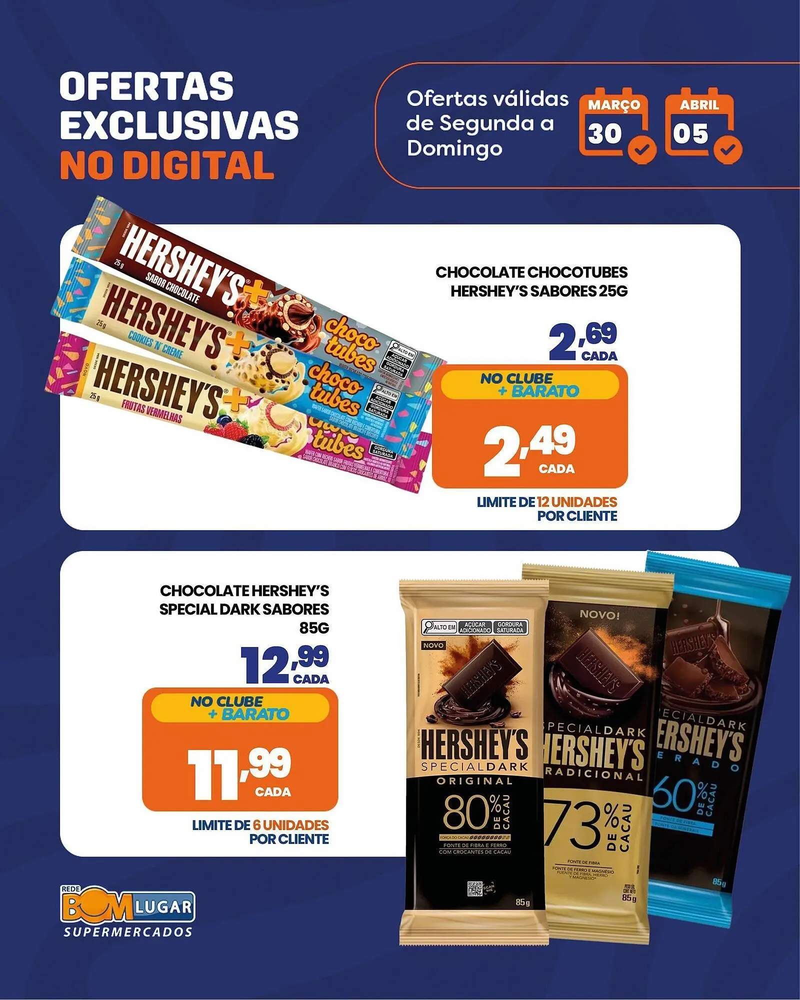 Encarte de Folheto Rede Bom Lugar 30 de março até 5 de abril 2026 - Pagina 1